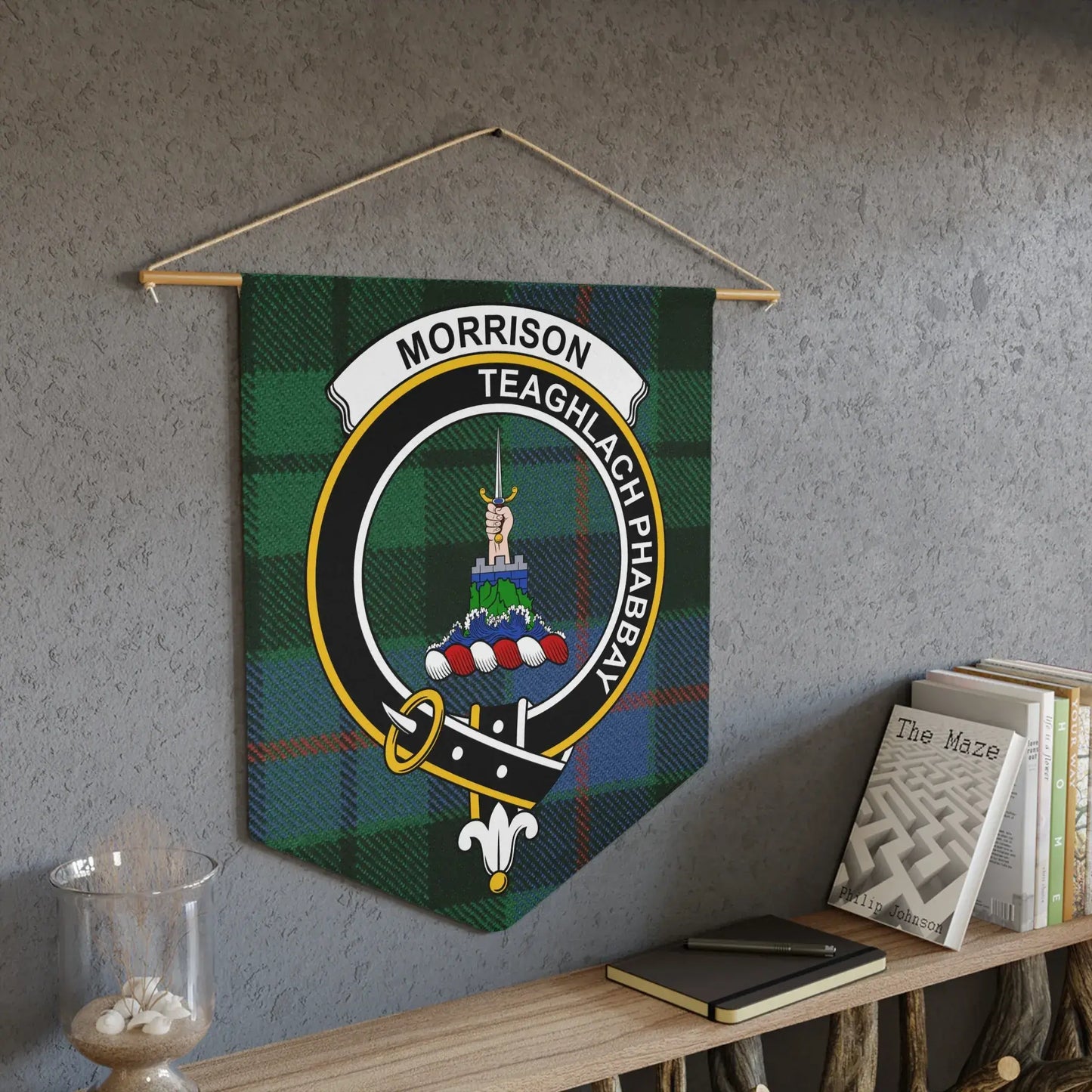 Morrison Teaghlach Phabbay Tartan Banner Wall Art product