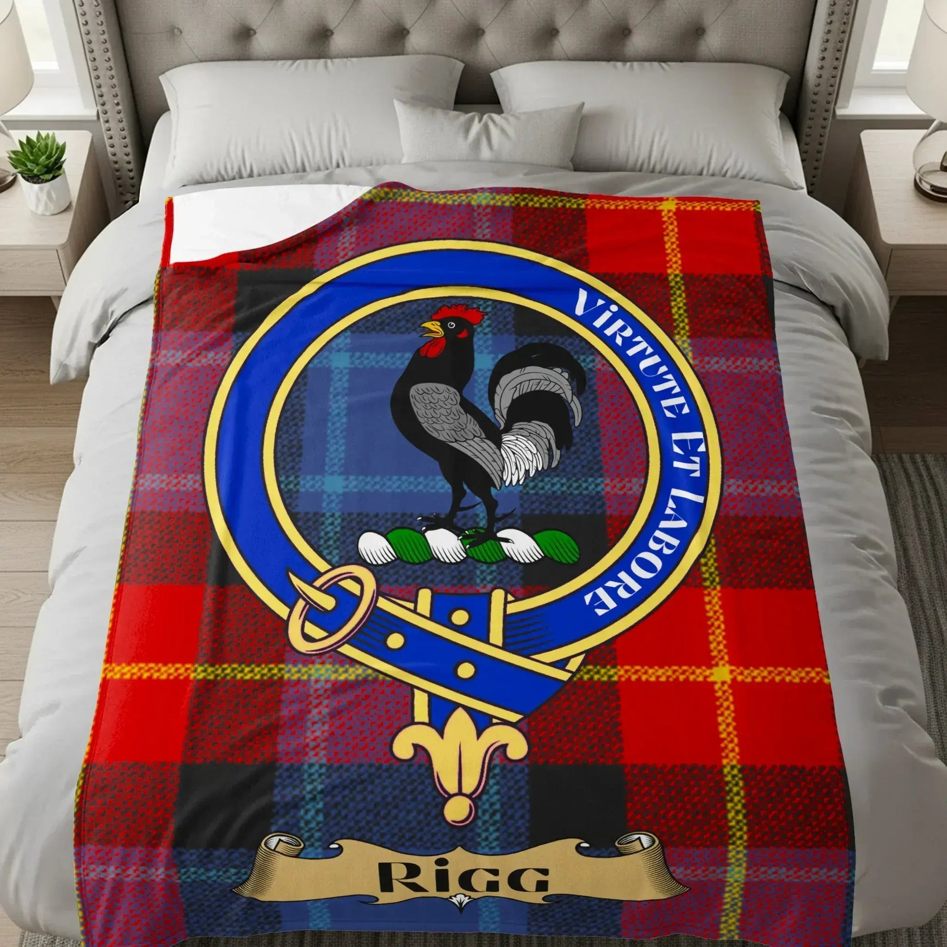 Virtute et Labore Rigg Tartan Blanket product
