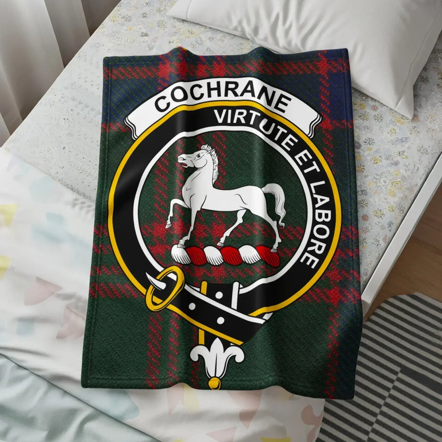 Cochrane Virtute Et Labore Crest Blanket product