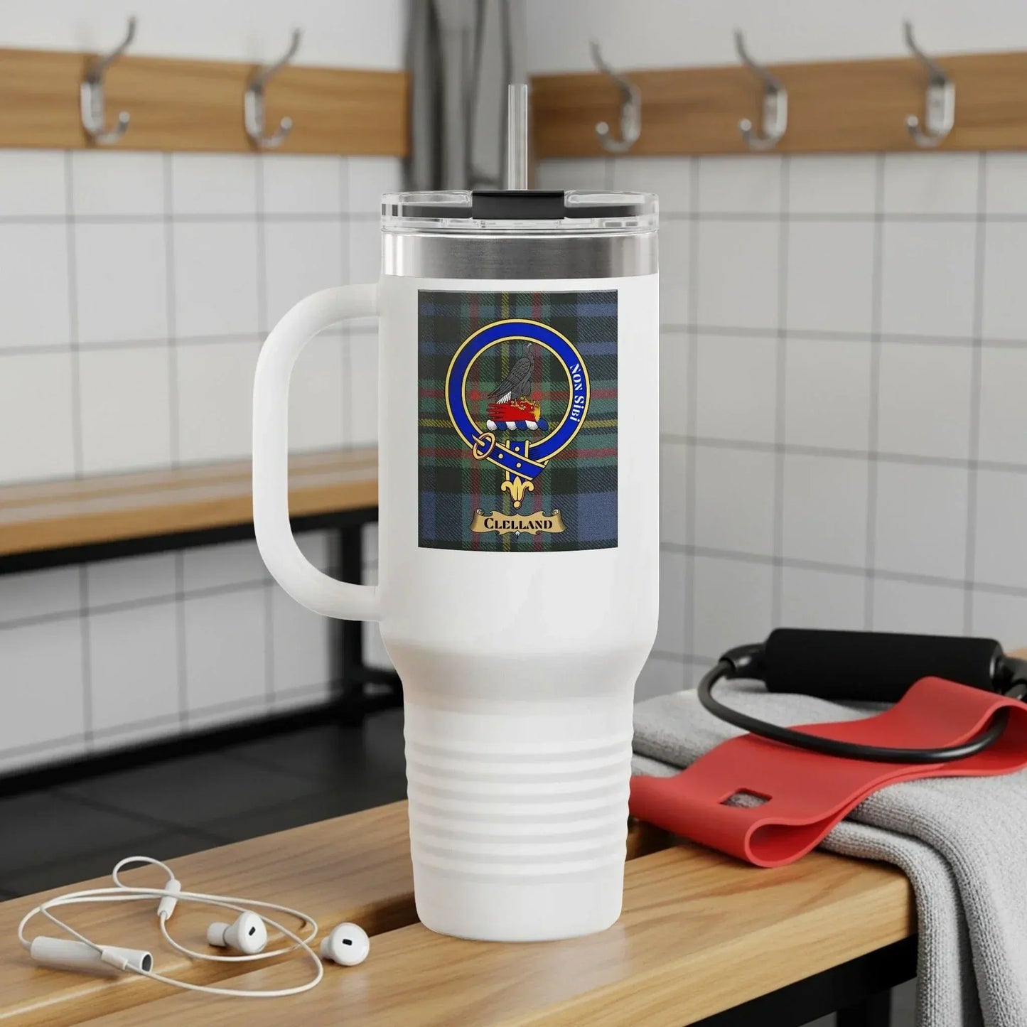 Tartan Clan Crest Insulated Travel Mug product type