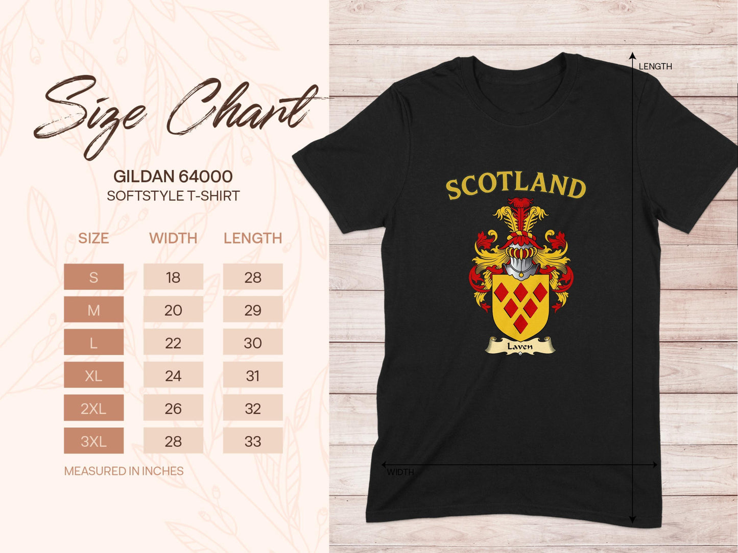 Laven Clan Family Crest Scotland T-Shirts - Celtic Ancestry Gifts