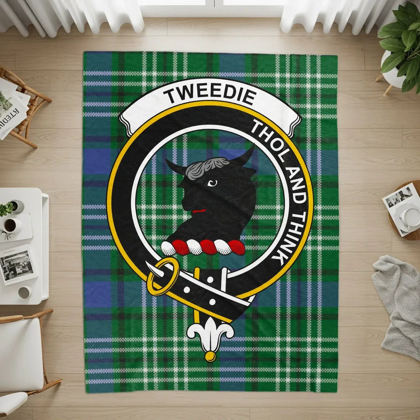 Tweedie Thol and Think Emblem Design Rug product type