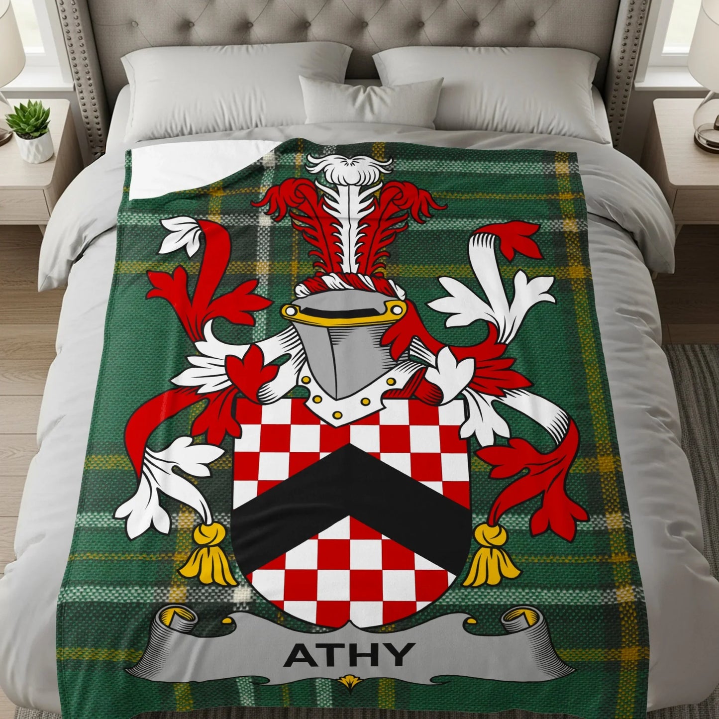 Personalized Coat of Arms Crest Blanket product type