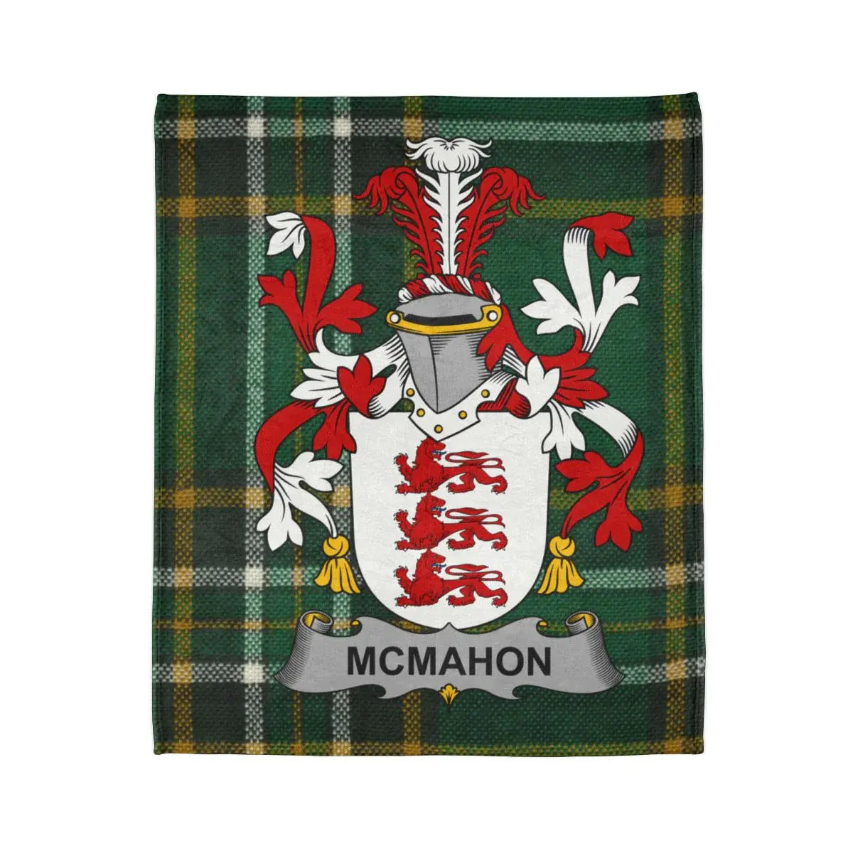 McMahon Family Crest Tartan Blanket product