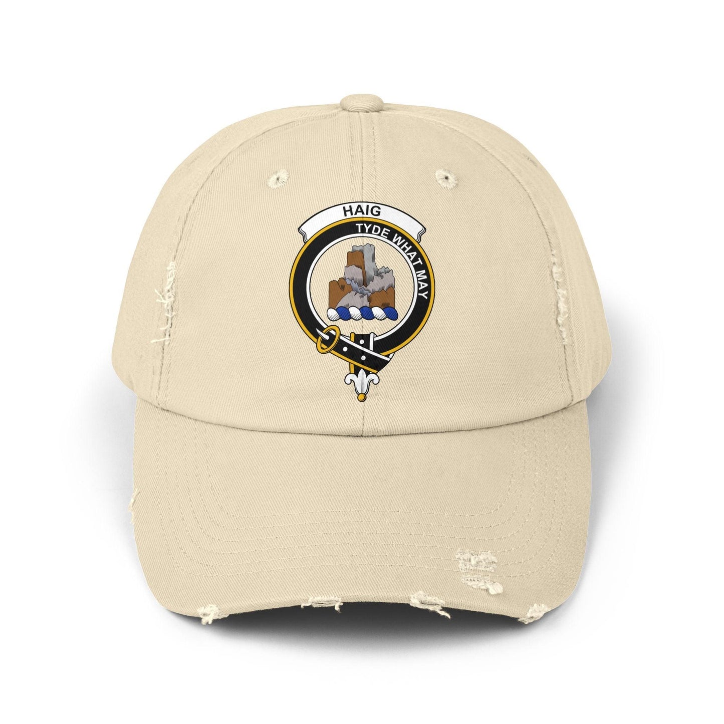 Haig Clan Crest Scottish Distressed Baseball Cap - Celtic Ancestry Gifts