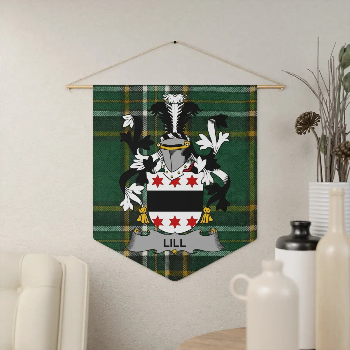 Lill Family Crest Tartan Wall Hanging Decor product