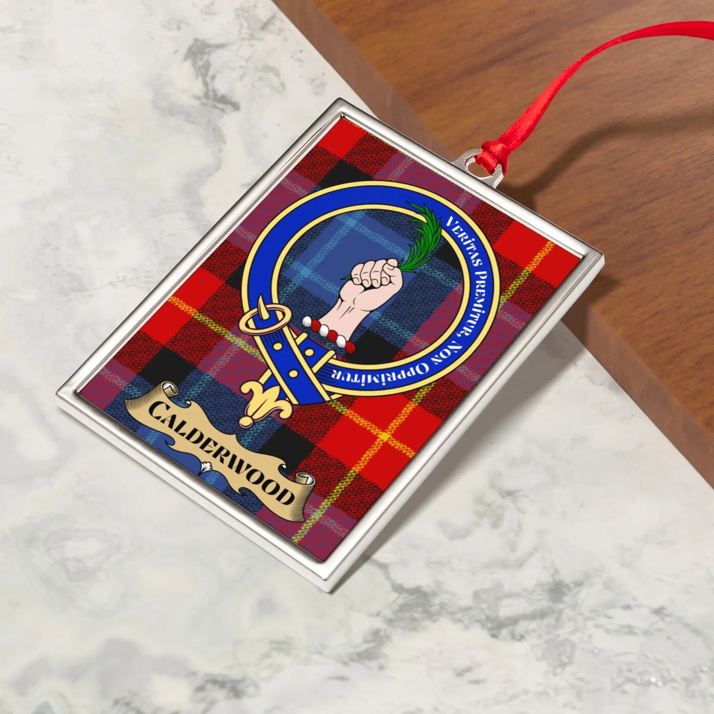 Calderwood Clan Tartan Pattern Decorative Ornament product