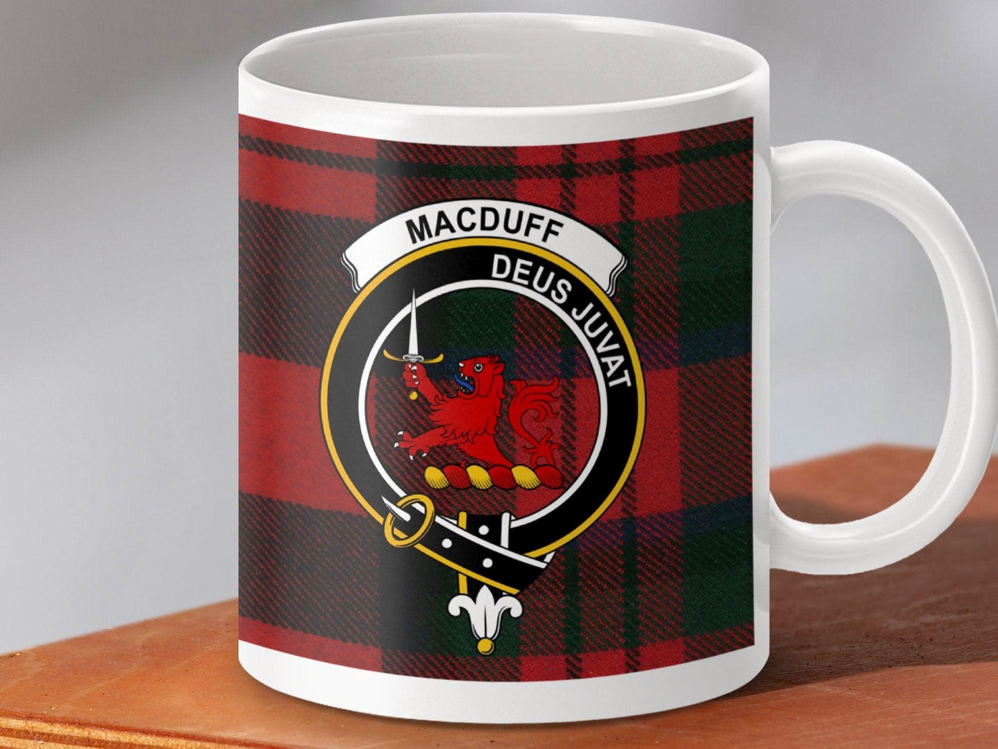 Macduff Family Tartan Clan Crest Design Mug product type