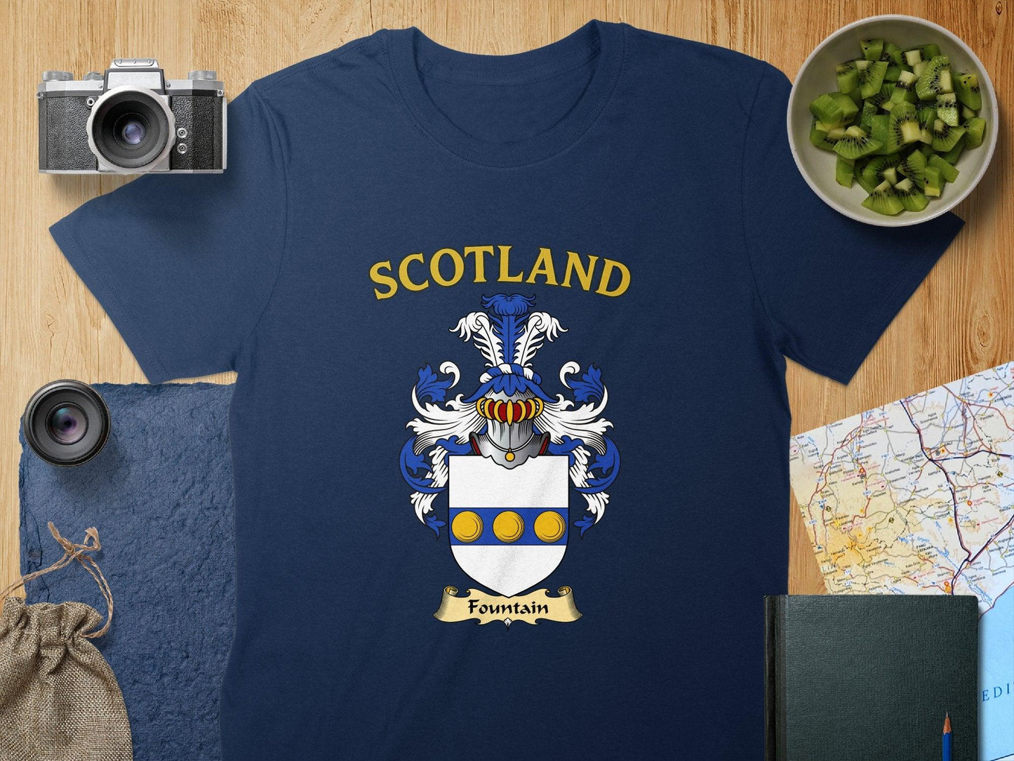 Unique Scotland Themed Fountain Crest Shirt product