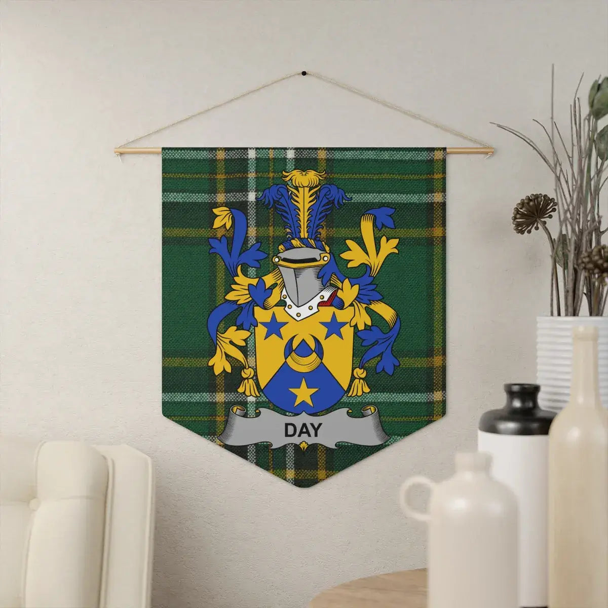 Custom Family Crest Tartan Flag Banner product type