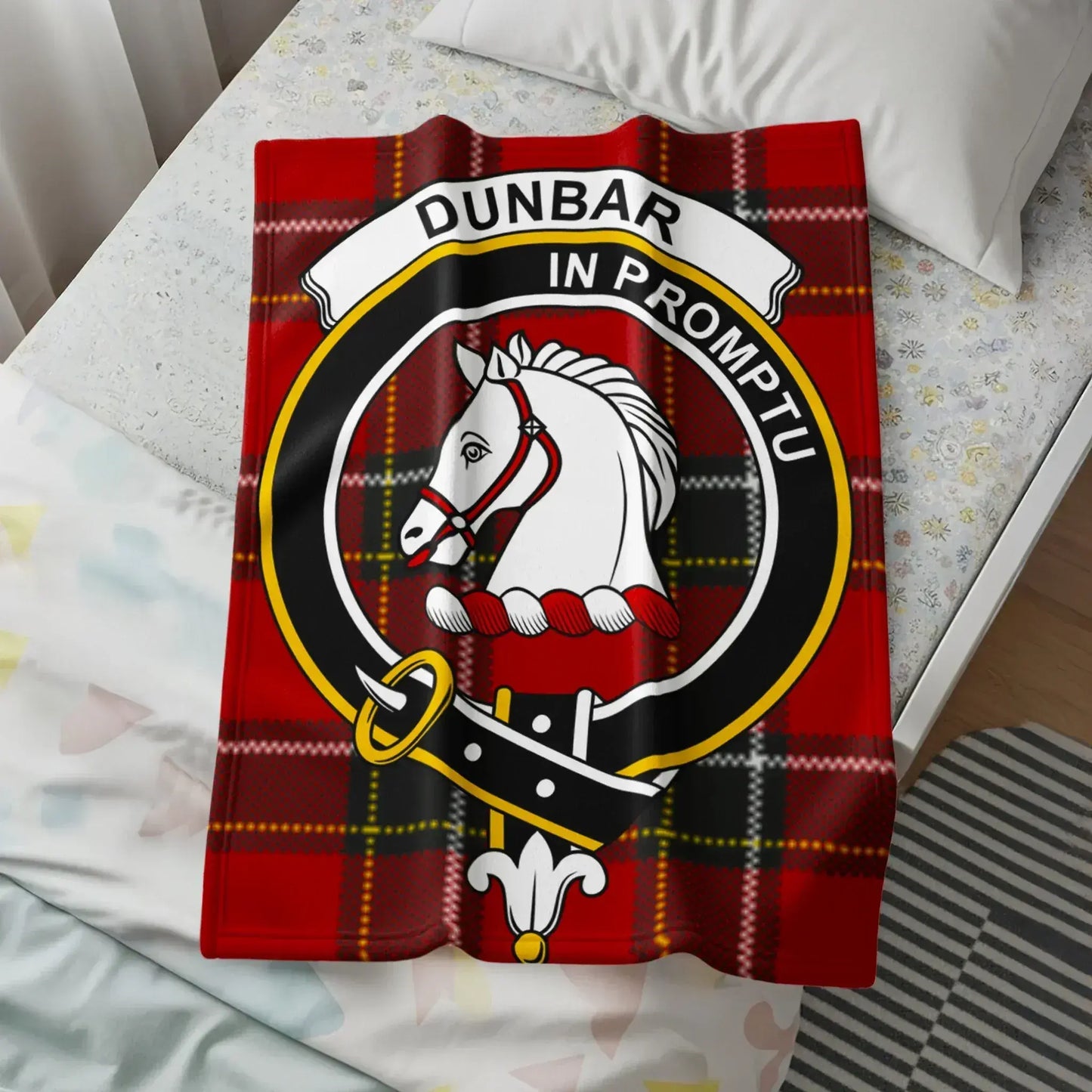 Dunbar in Promptu Horse Crest Plaid Blanket product