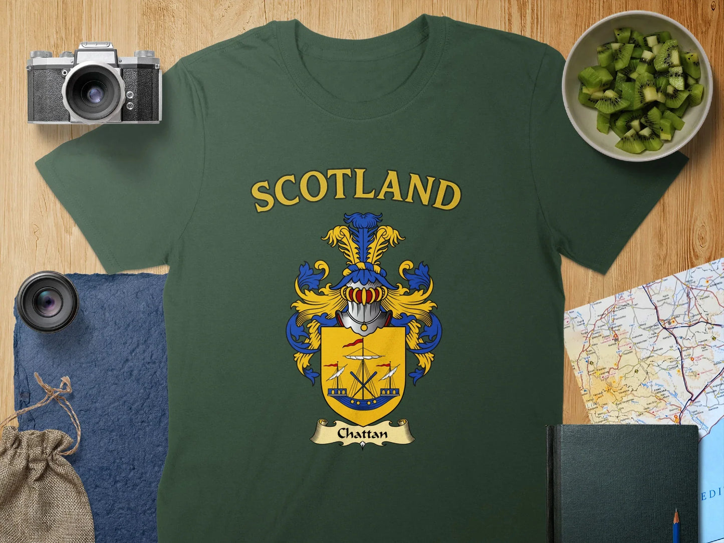 Scotland Chattan Crest Design Graphic T-Shirt product type