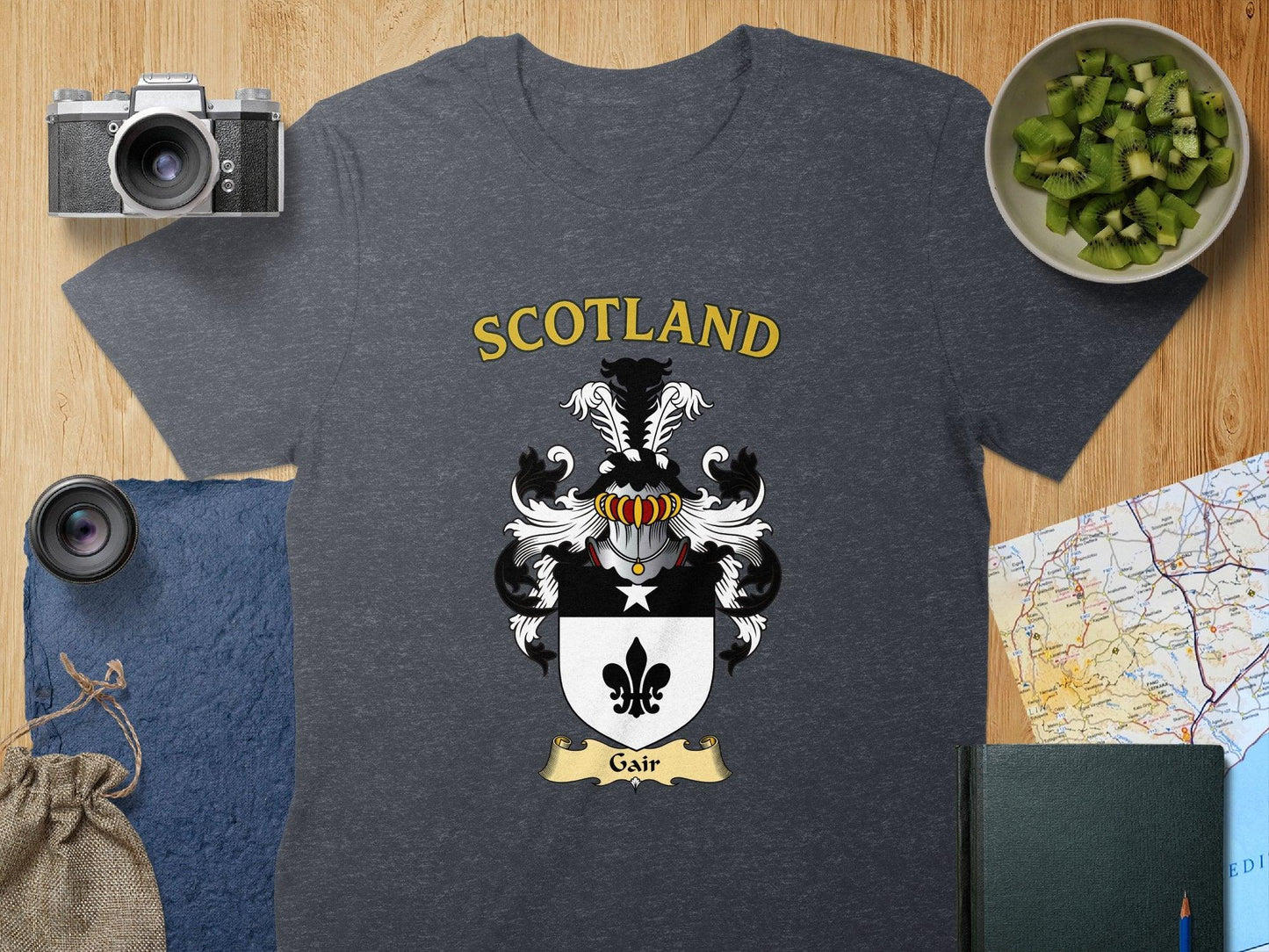 Gair Clan Family Coat Of Arms Heraldic T-Shirt - Celtic Ancestry Gifts