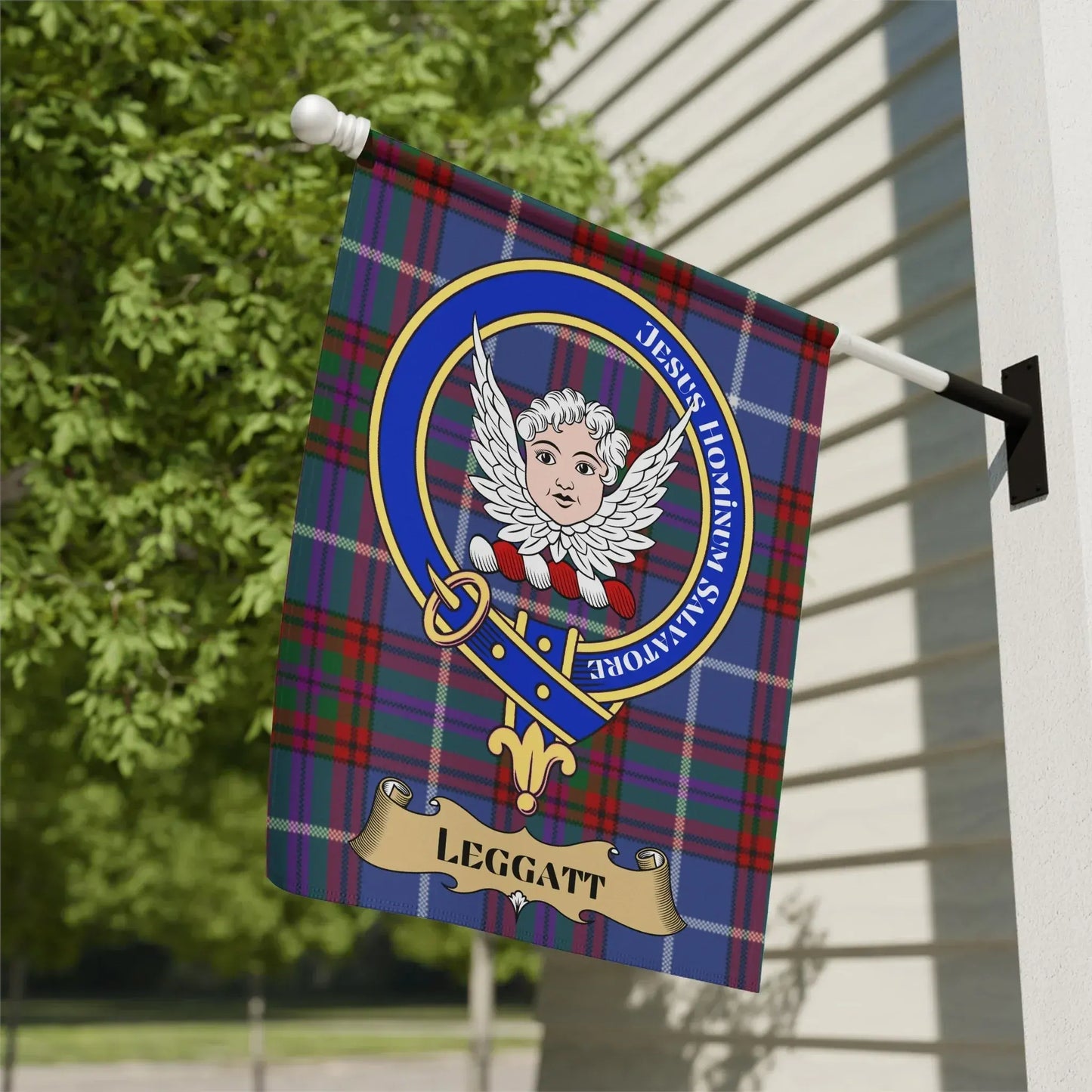 Personalized Highland Clan Crest Leggatt Flag product type