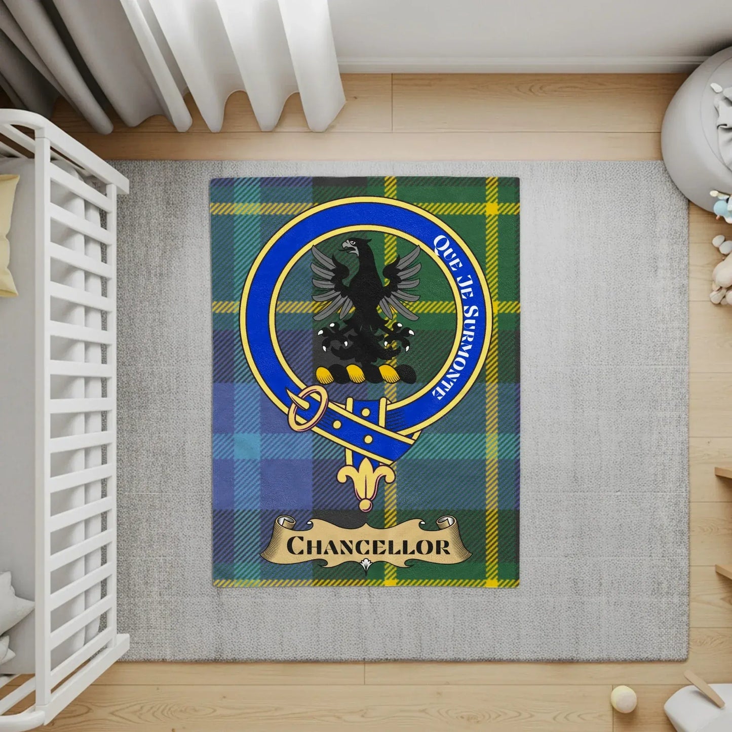 Vibrant Tartan Design Chancellor Rug product type