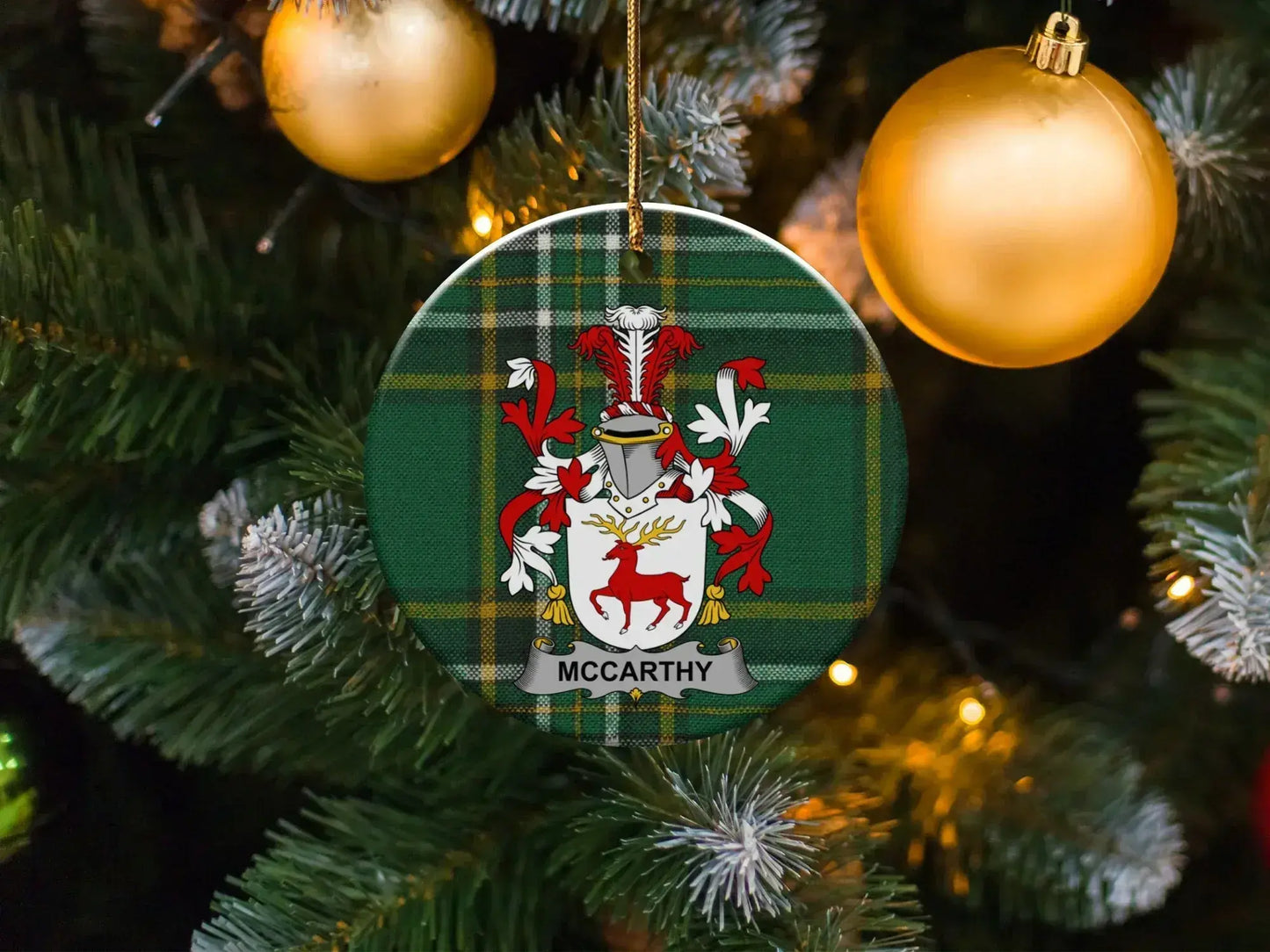 McCarthy Tartan Christmas Tree Ornament product type