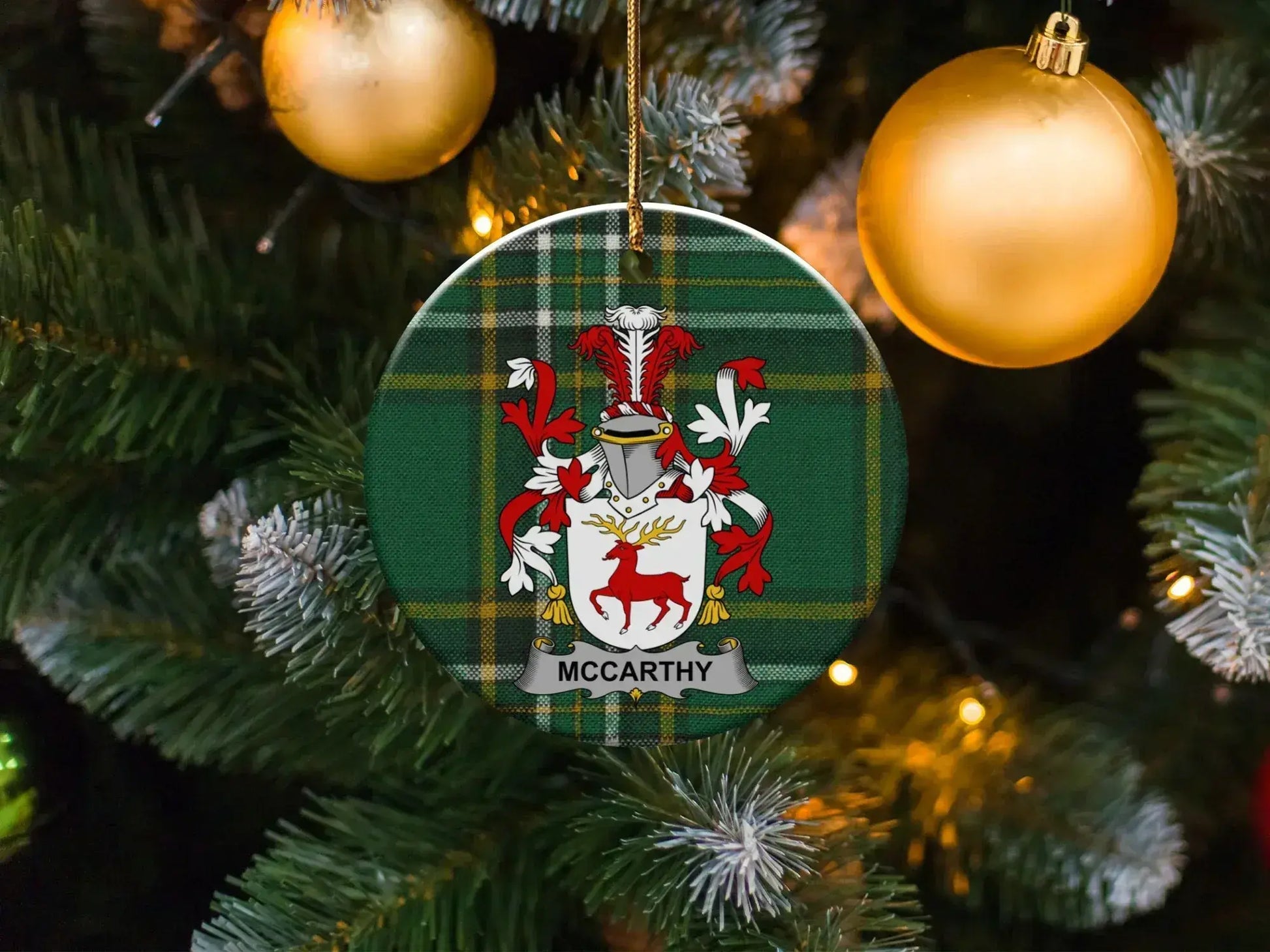 McCarthy Tartan Christmas Tree Ornament product type