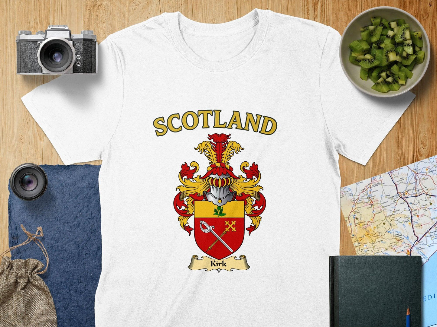 Scotland Kirk Coat of Arms Graphic T-shirt product type