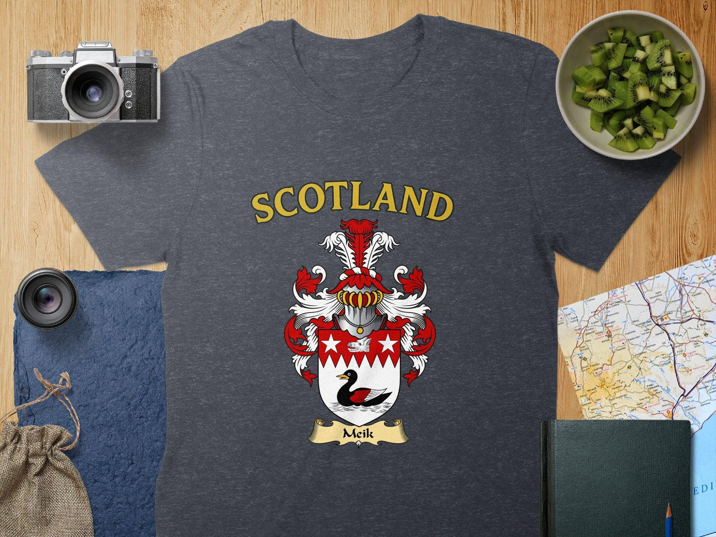 Scotland Family Crest Grey Color T-Shirt product