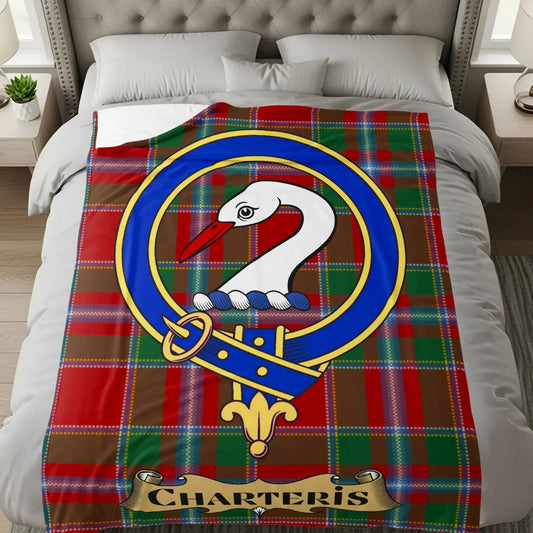 Charteris Family Crest Tartan Blanket product