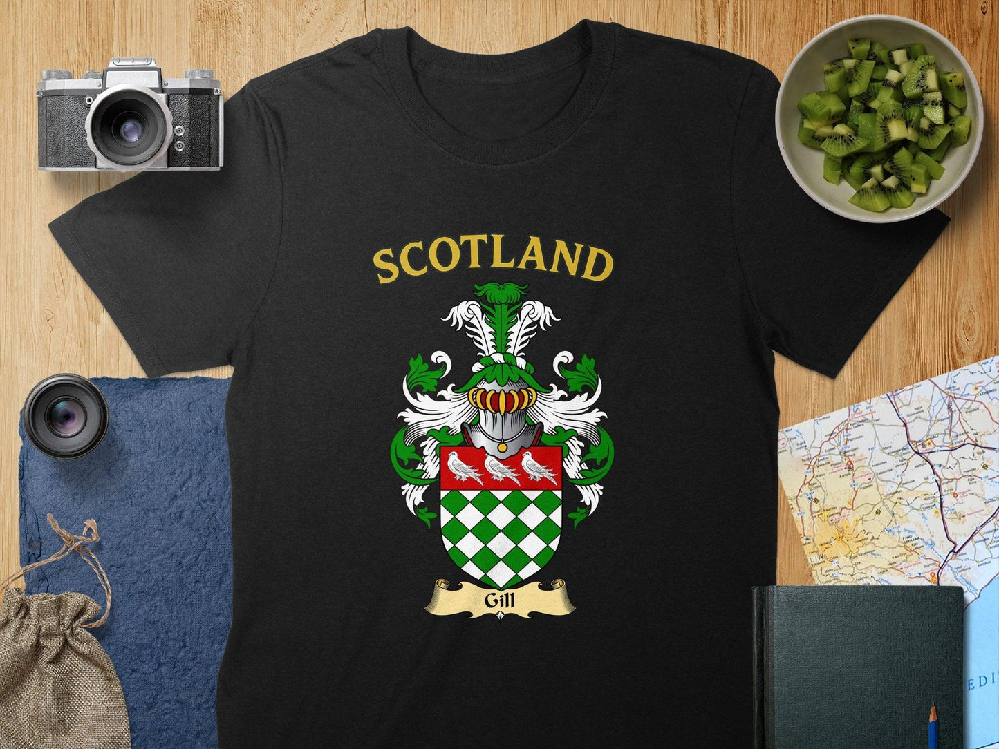 Gill Clan Family Crest Scotland T-Shirt - Celtic Ancestry Gifts