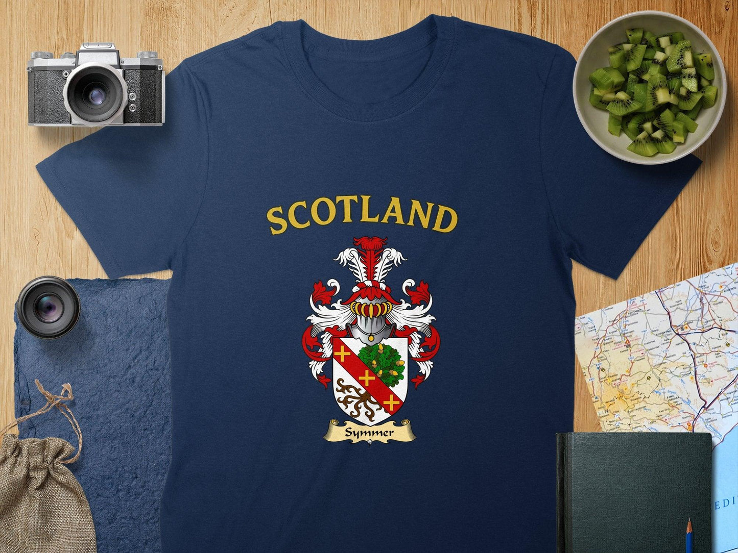 Scotland Surname Crest Graphic T-Shirt product type