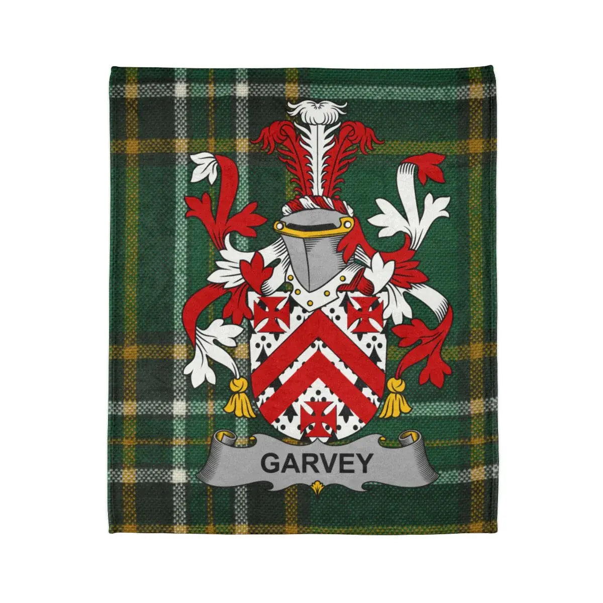 Scottish Tartan Plaid Garvey Family Crest Blanket product type