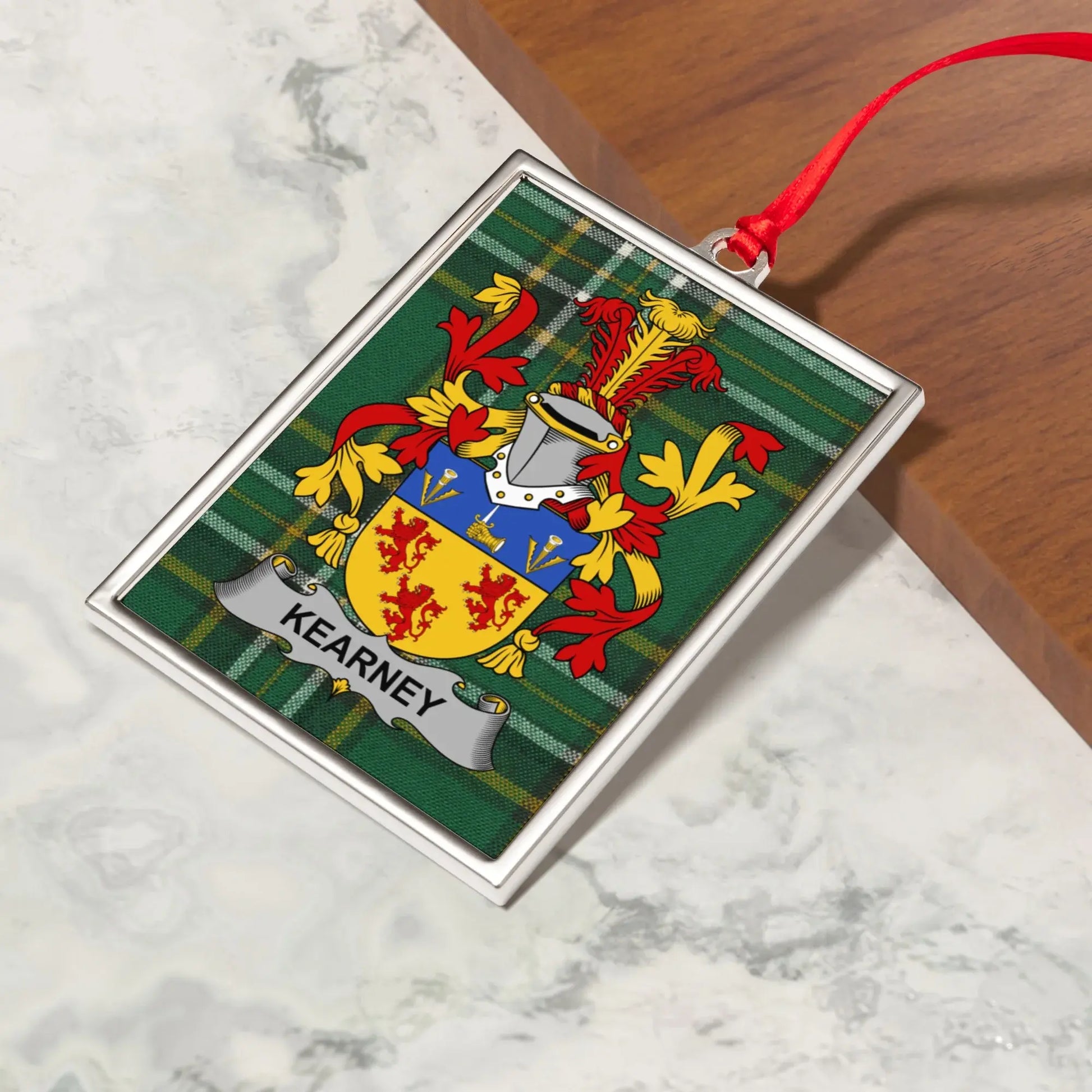 Kearney Family Crest Plaid Ornament product type