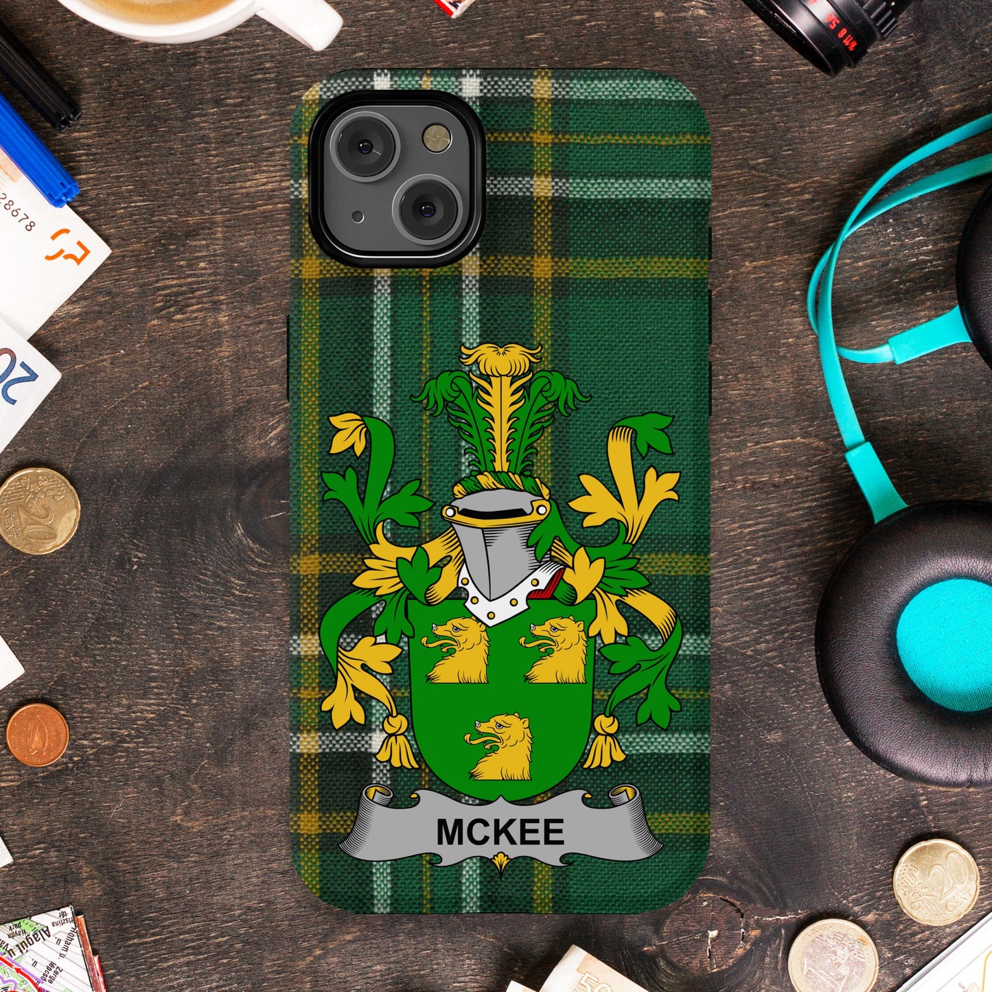 Tartan Patterned Phone Case with Mckee Design product type