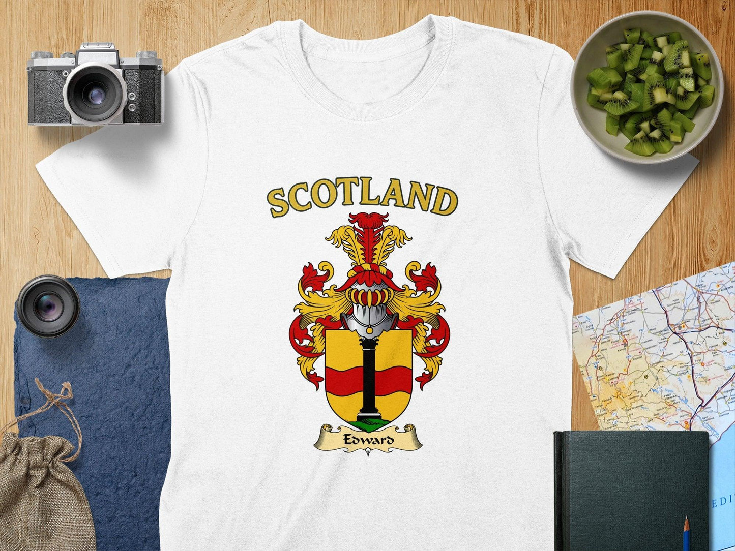 Scotland Edward Crest T-Shirt design novelty product