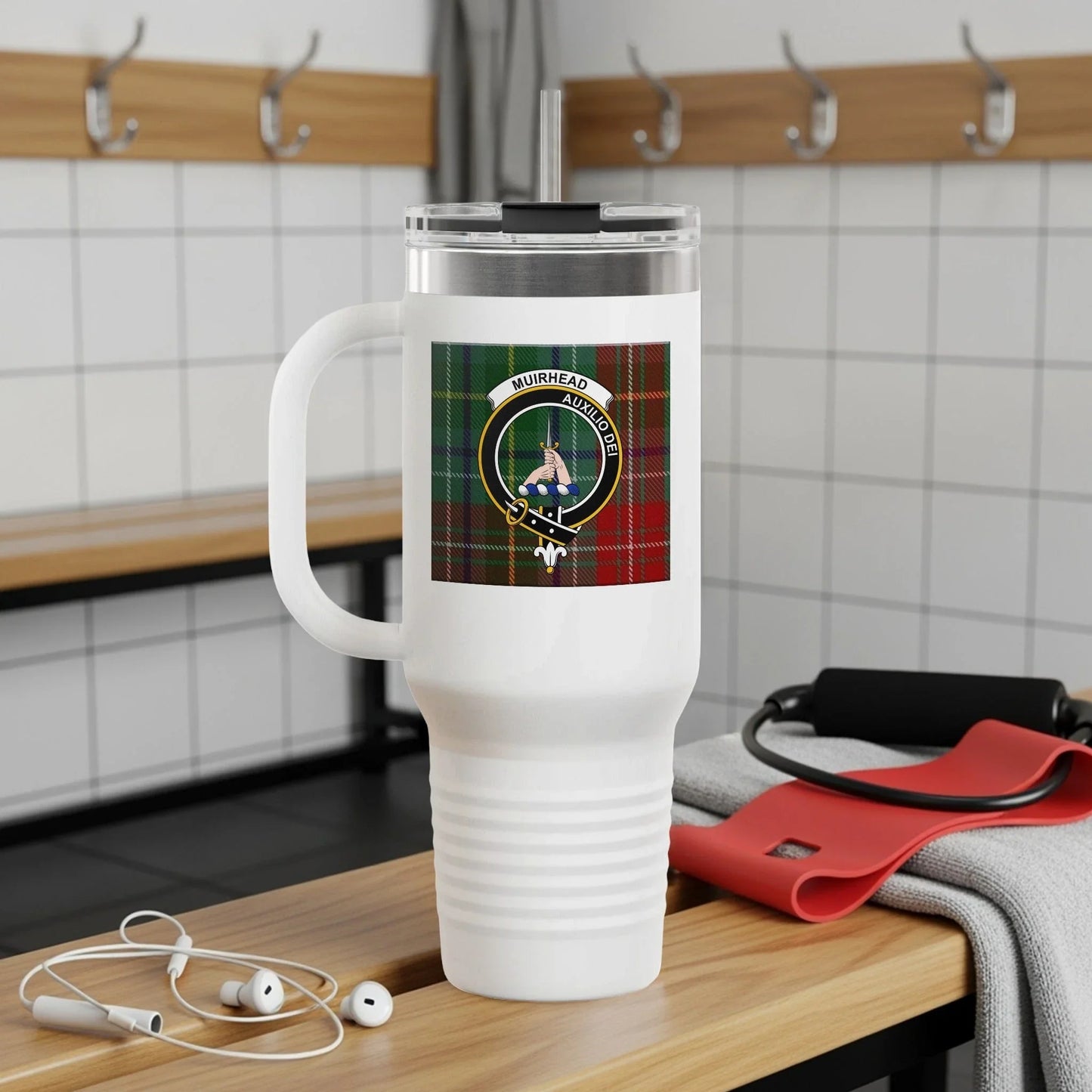 Large Insulated Mug with Scottish Clan Badge product