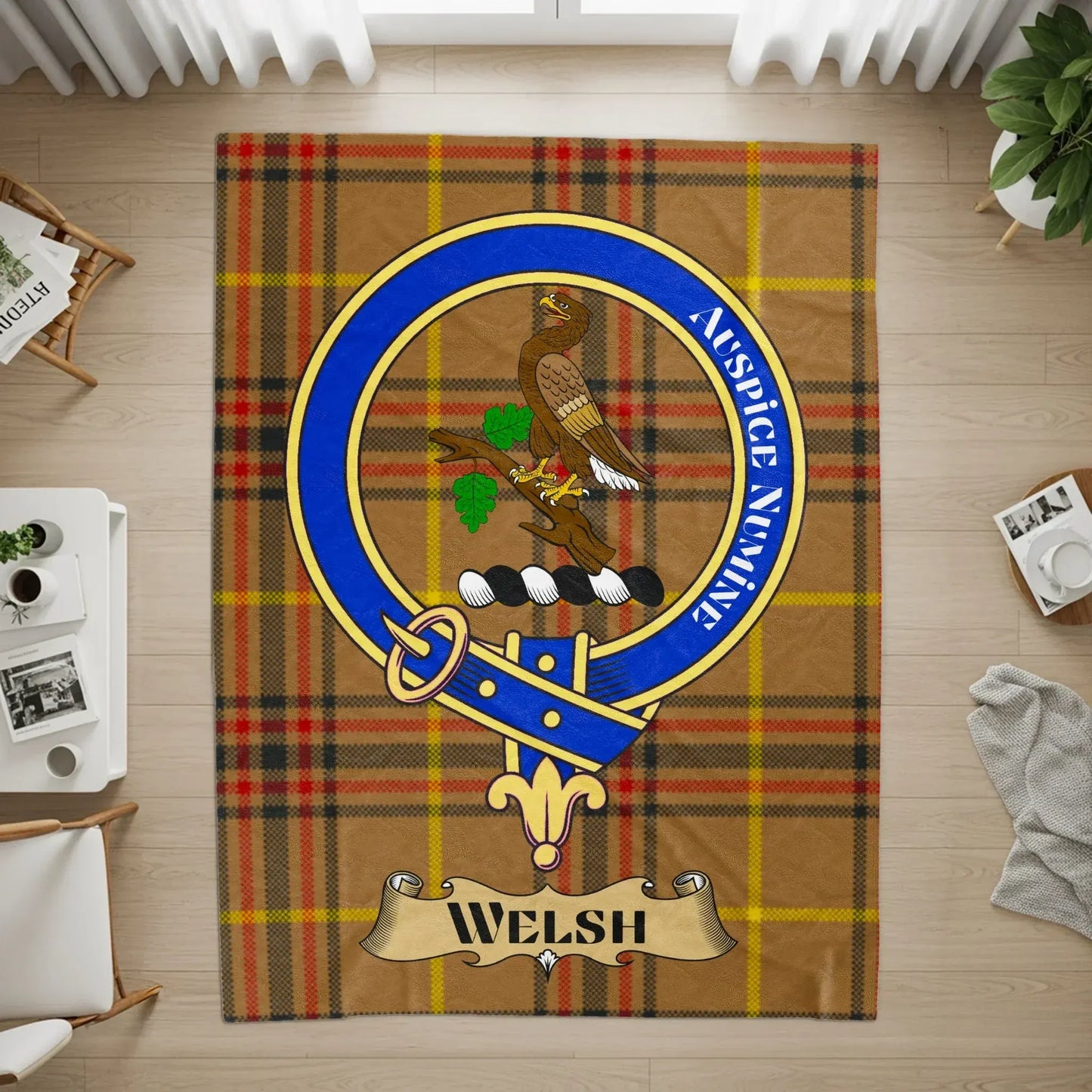 Assurge Numine Welsh Tartan Crest Rug product