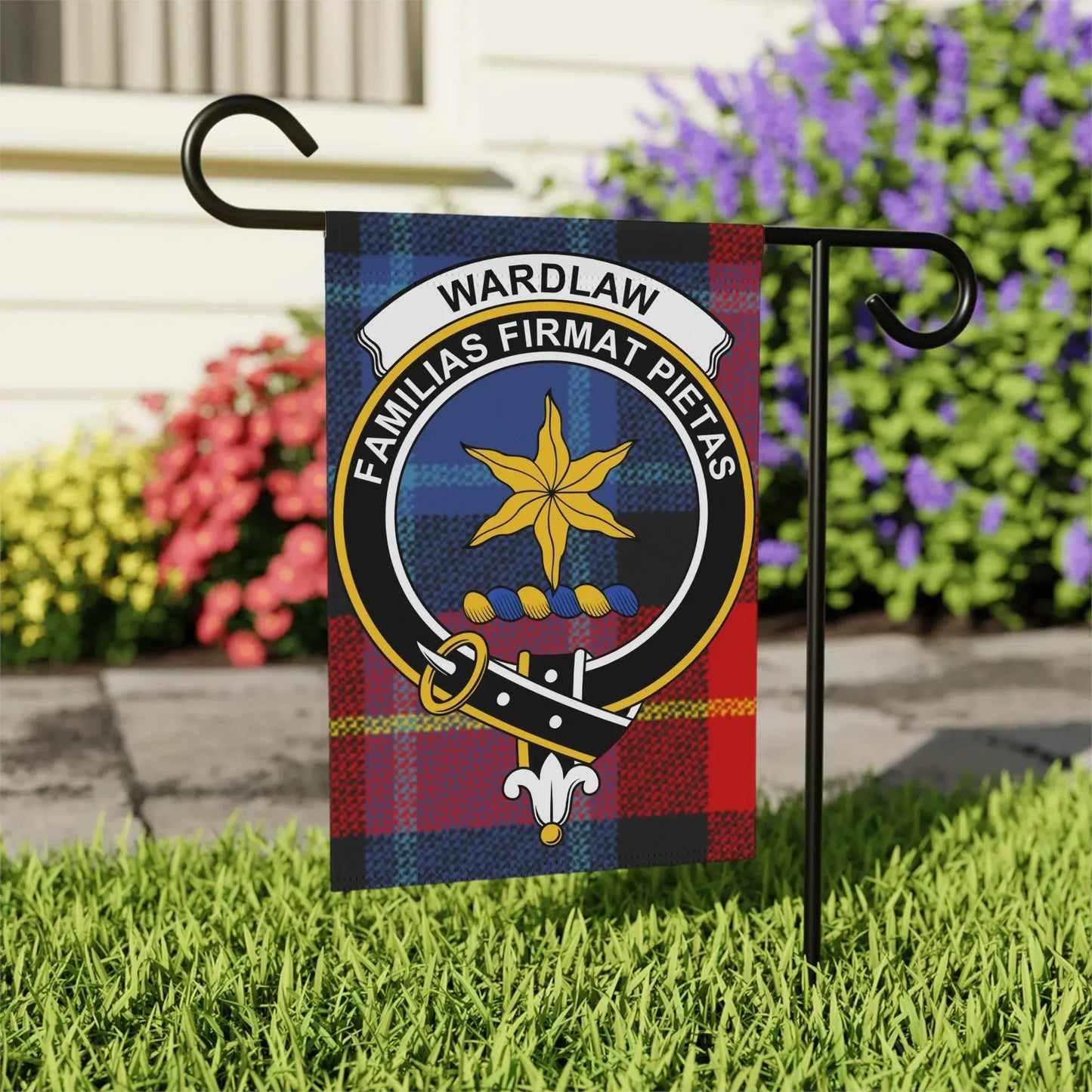 Wardlaw Clan Scottish Tartan Garden Flag