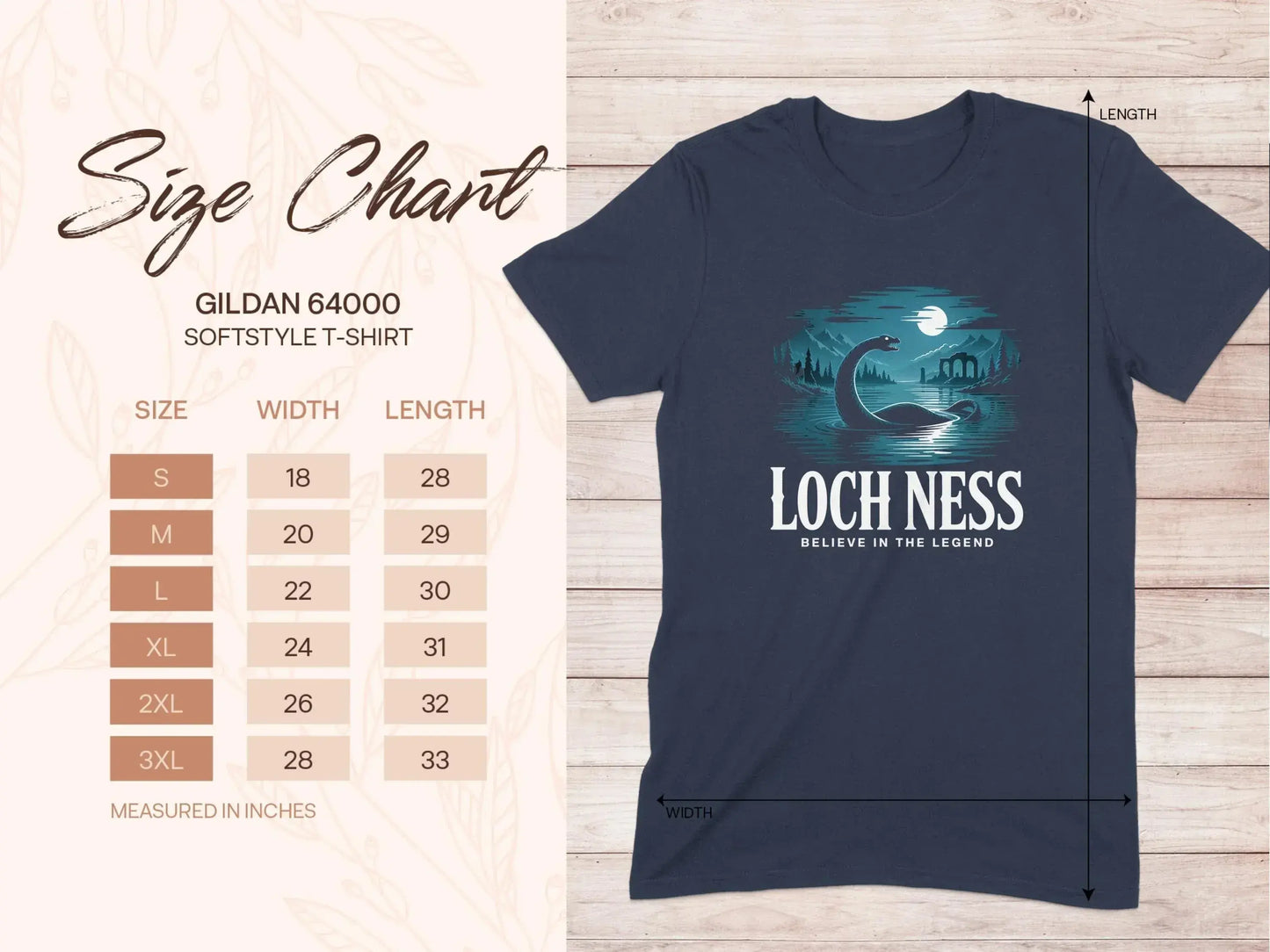 Loch Ness Believe in the Legend T-shirt product