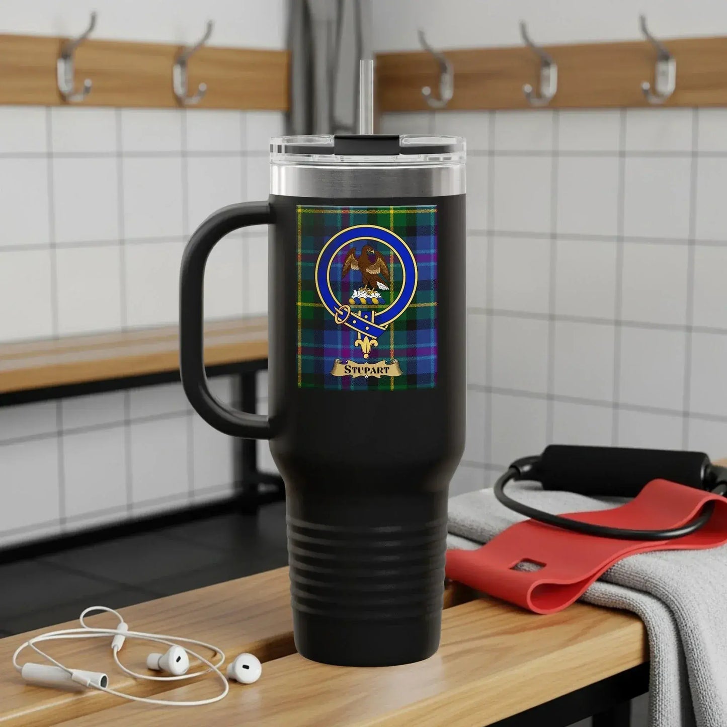 Highland Emblem Design Travel Mug Home Office Product