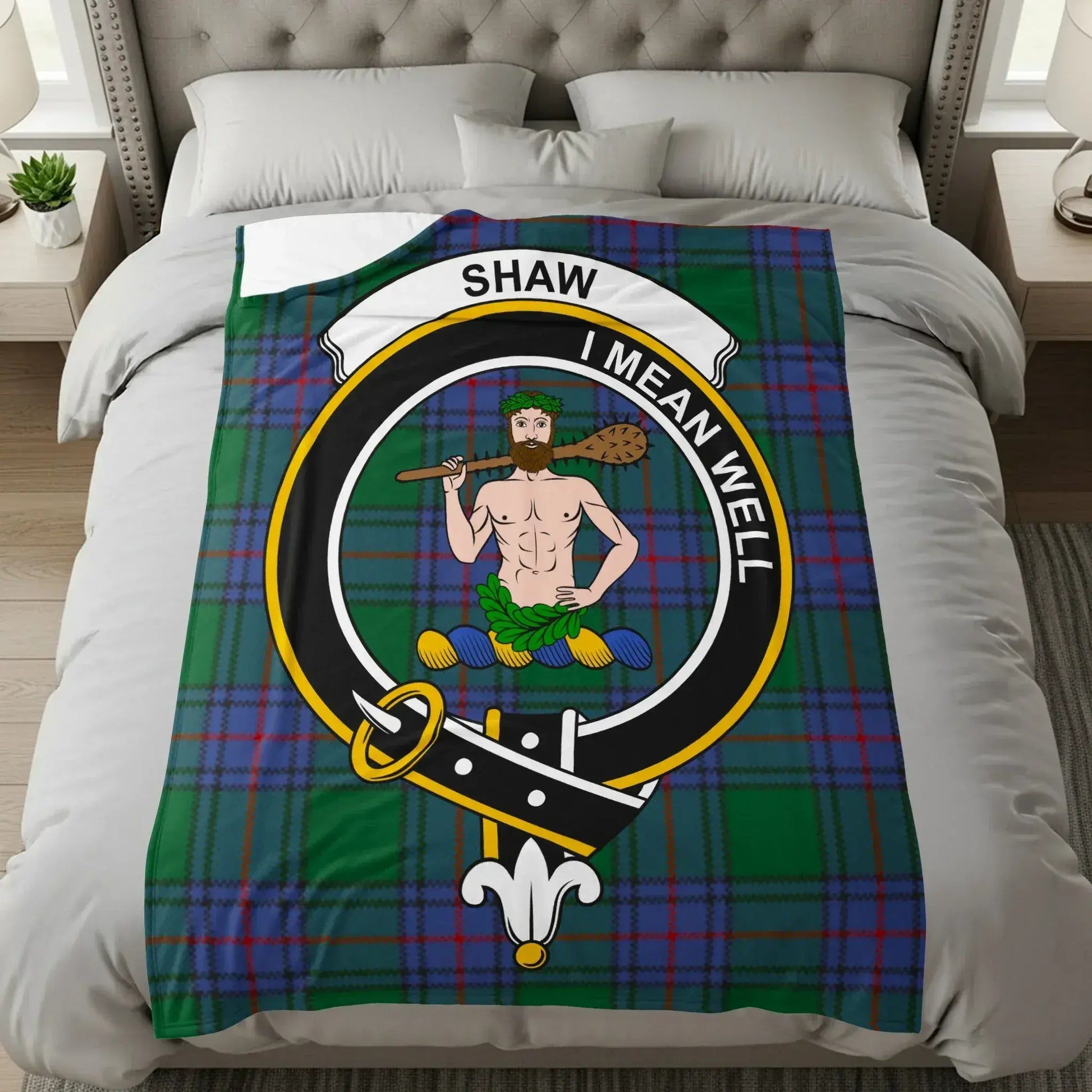 Shaw I Mean Well Tartan Blanket product