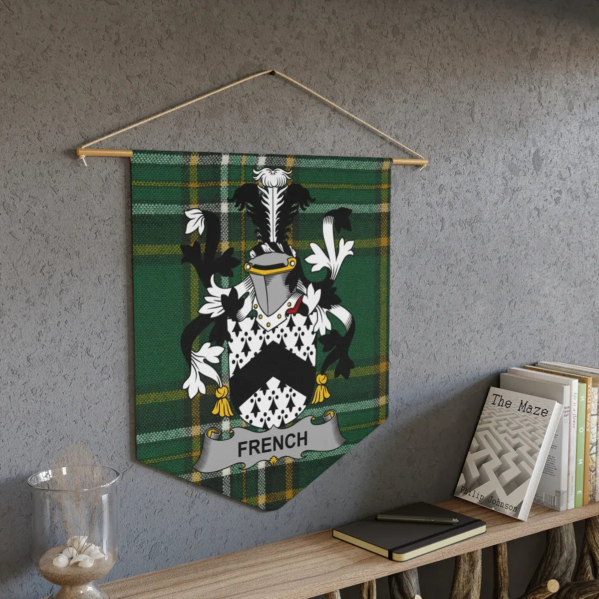 Unique French Clan Crest Plaid Wall Hanging product type