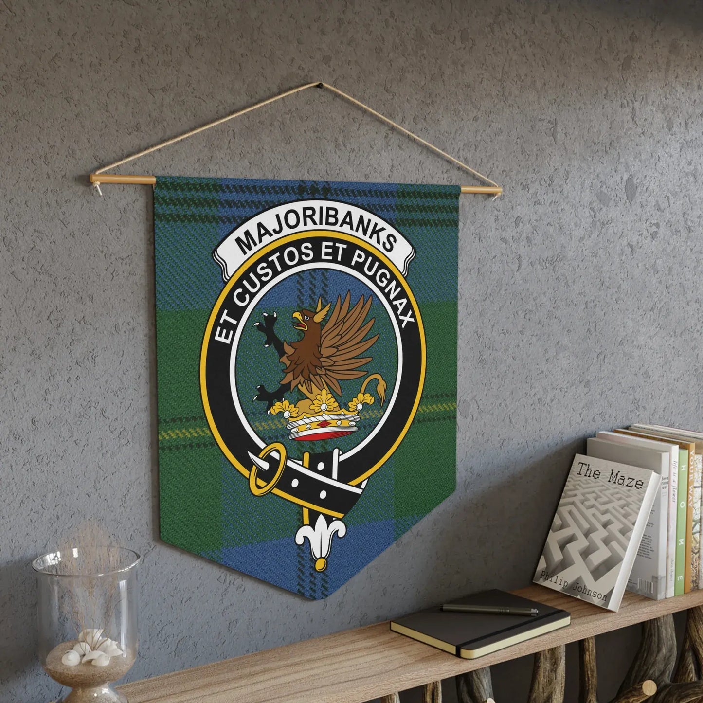Personalized Majoribanks Family Crest Wall Hanging product