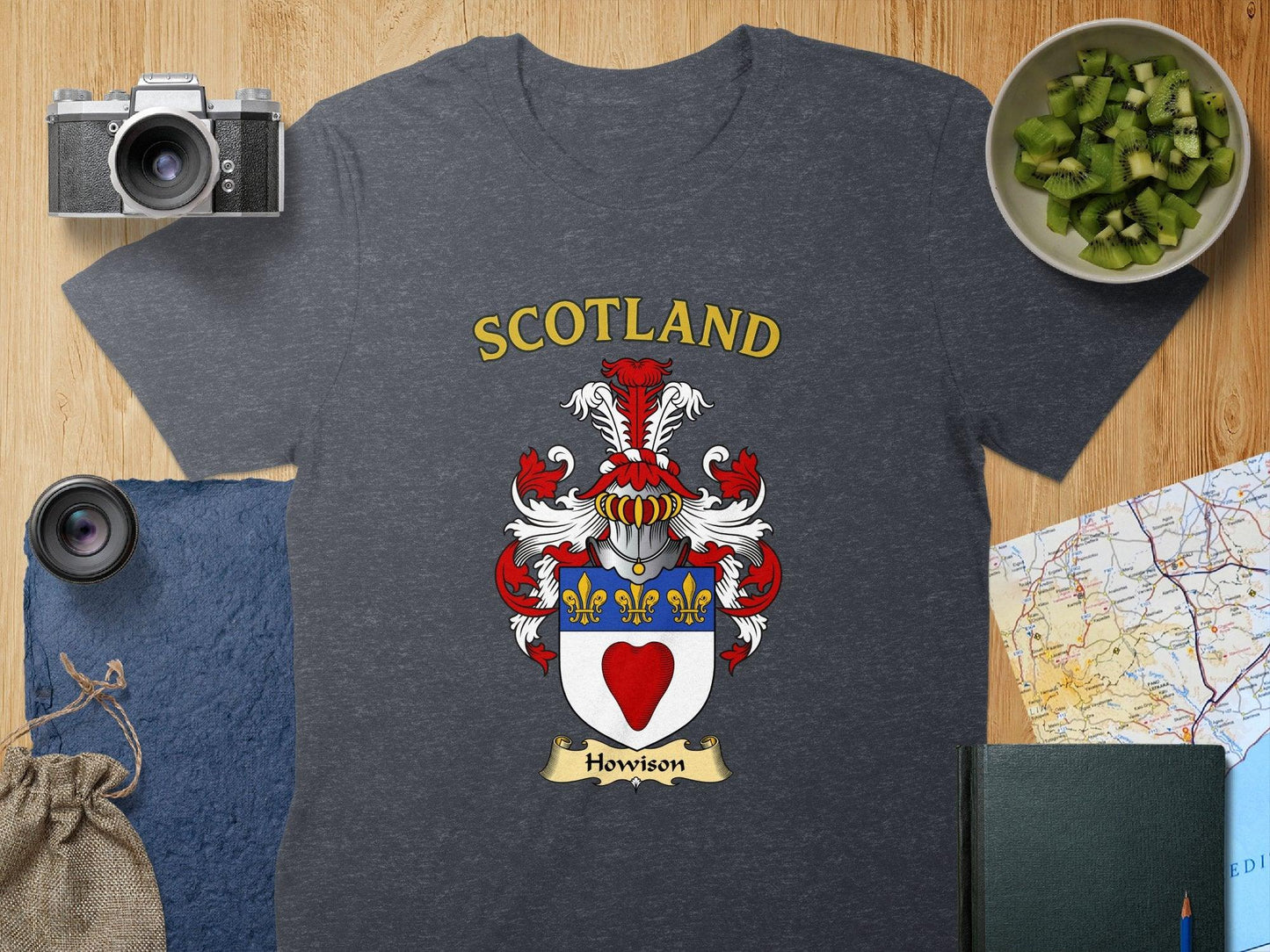 Howison Clan Family Crest Scotland T-Shirt - Celtic Ancestry Gifts