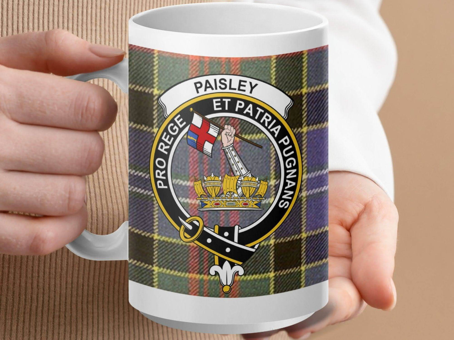 Paisley Clan Crest Tartane Plaid Ceramic Mug product
