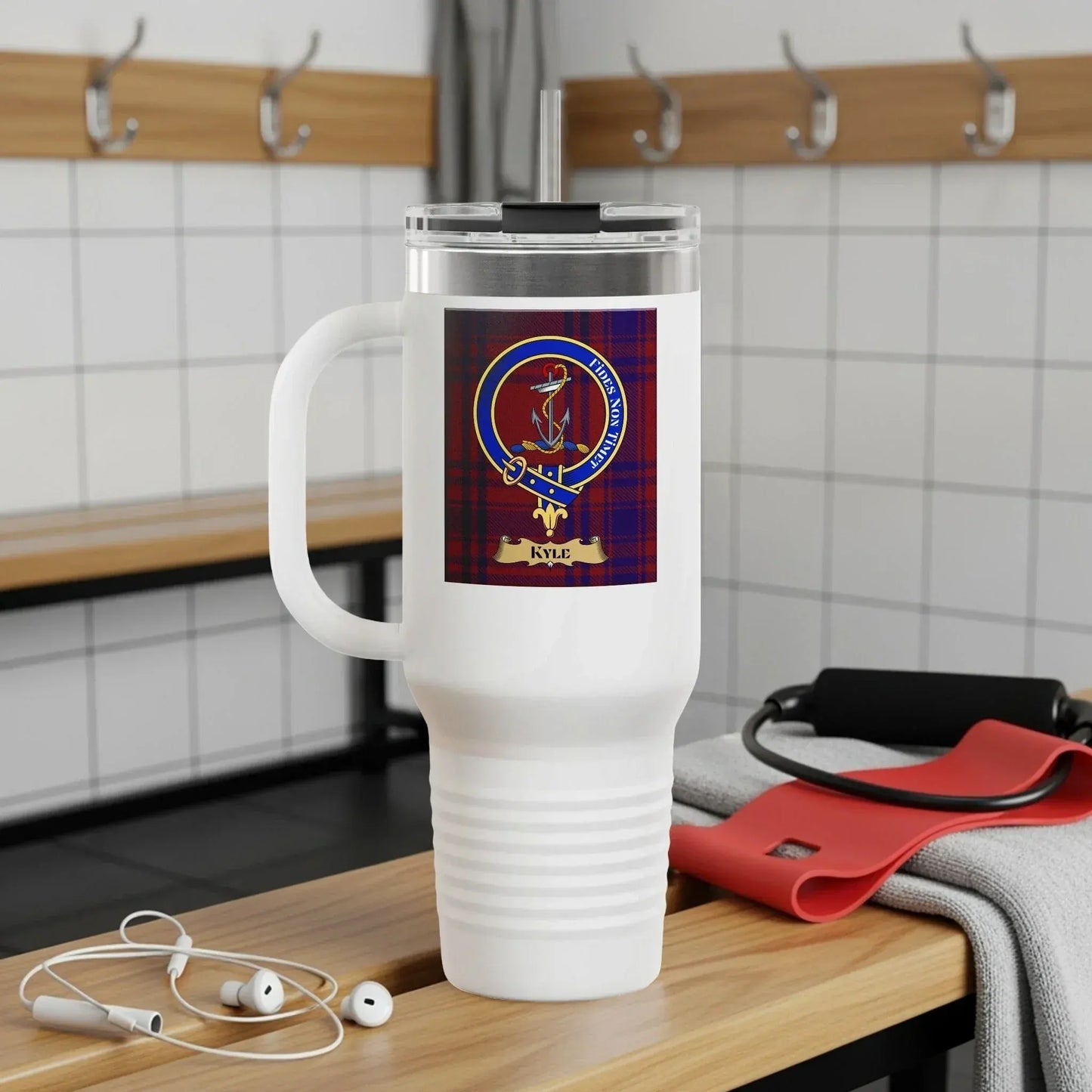Personalized Travel Mug With Custom Text and Graphic product type