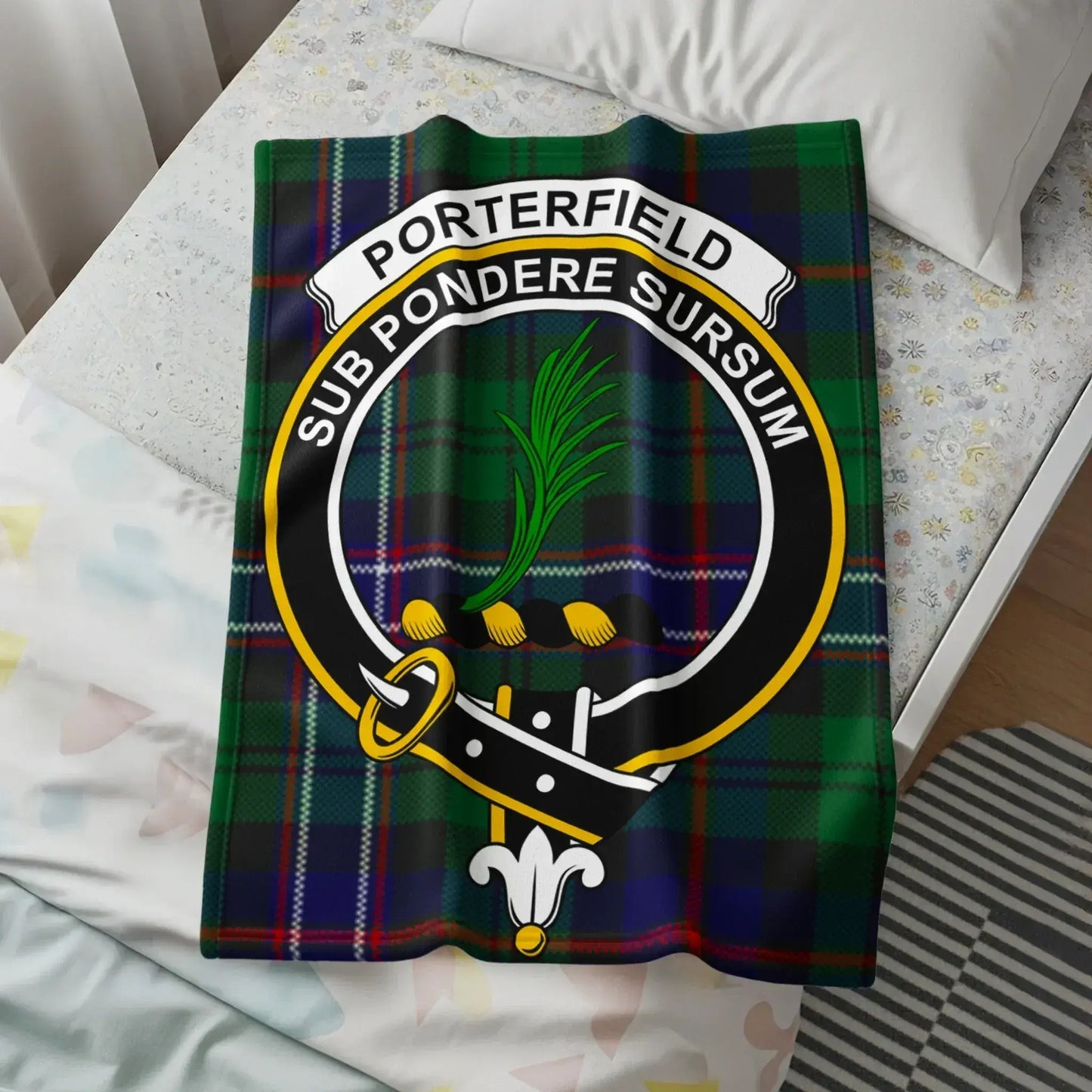 Porterfield Sub Pondere Sursum Tartan Plaid Blanket product