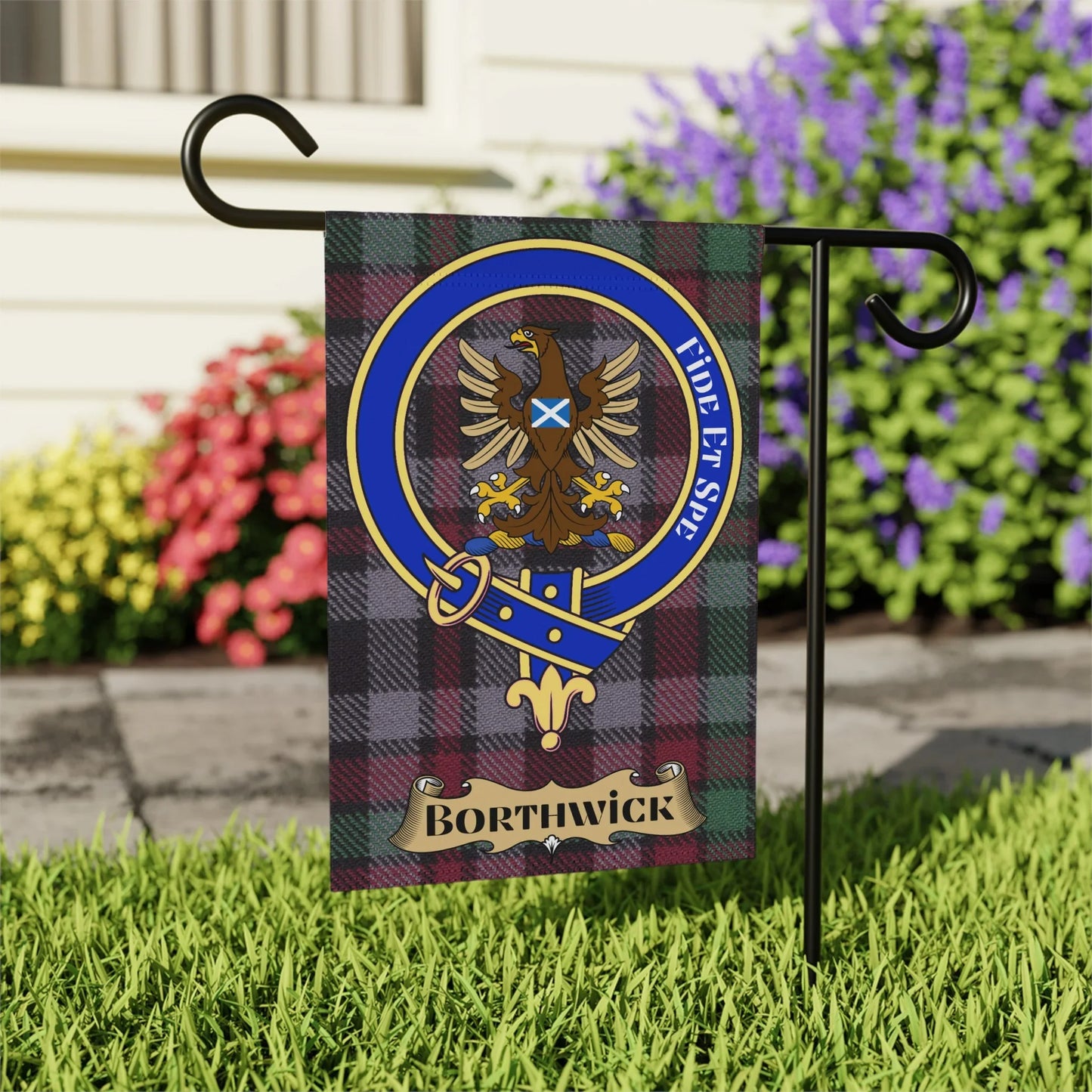 Borthwick Family Crest Garden Flag Decorative Product
