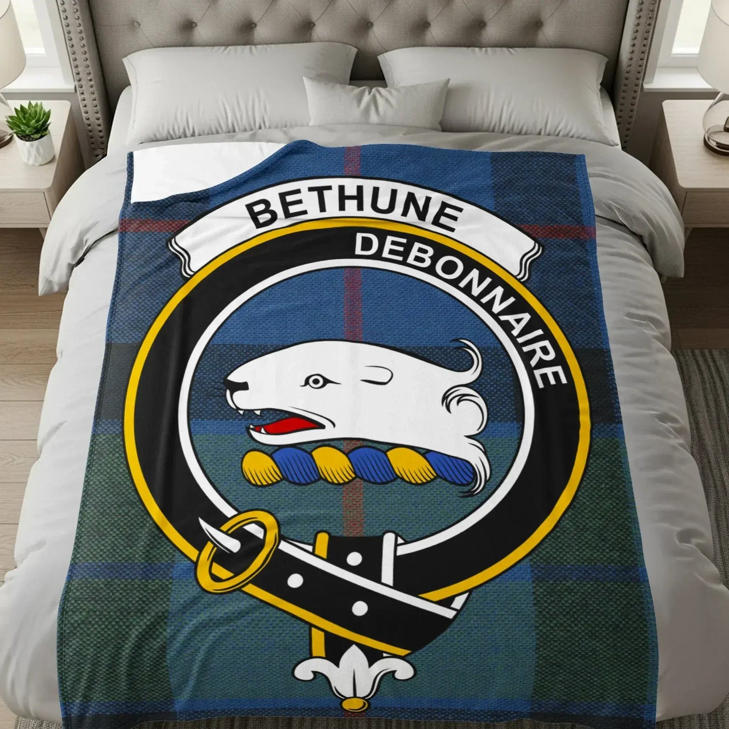 Bethune Debonnaire Emblem Cozy Fleece Blanket product