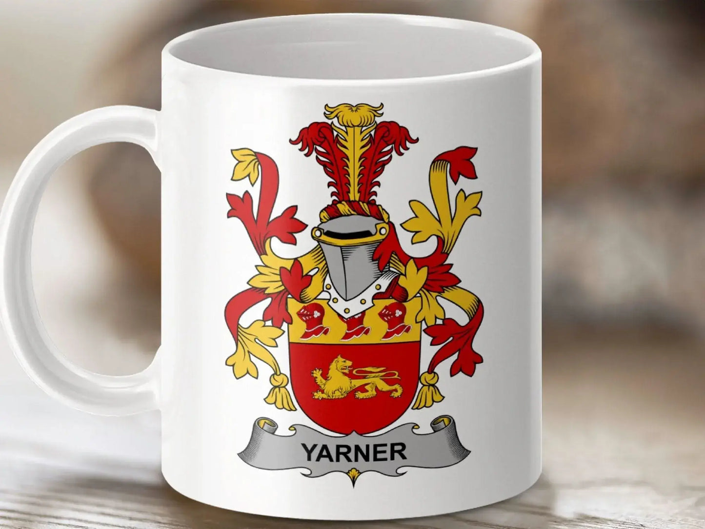 Yarner Surname Irish Family Crest Mug - Celtic Ancestry Gifts