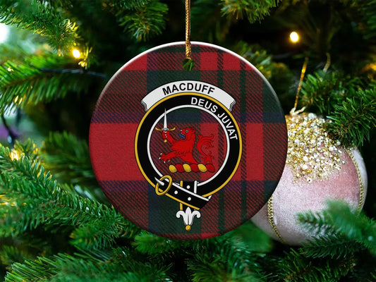 Macduff Deus Juvat Tartan Christmas Ornament product