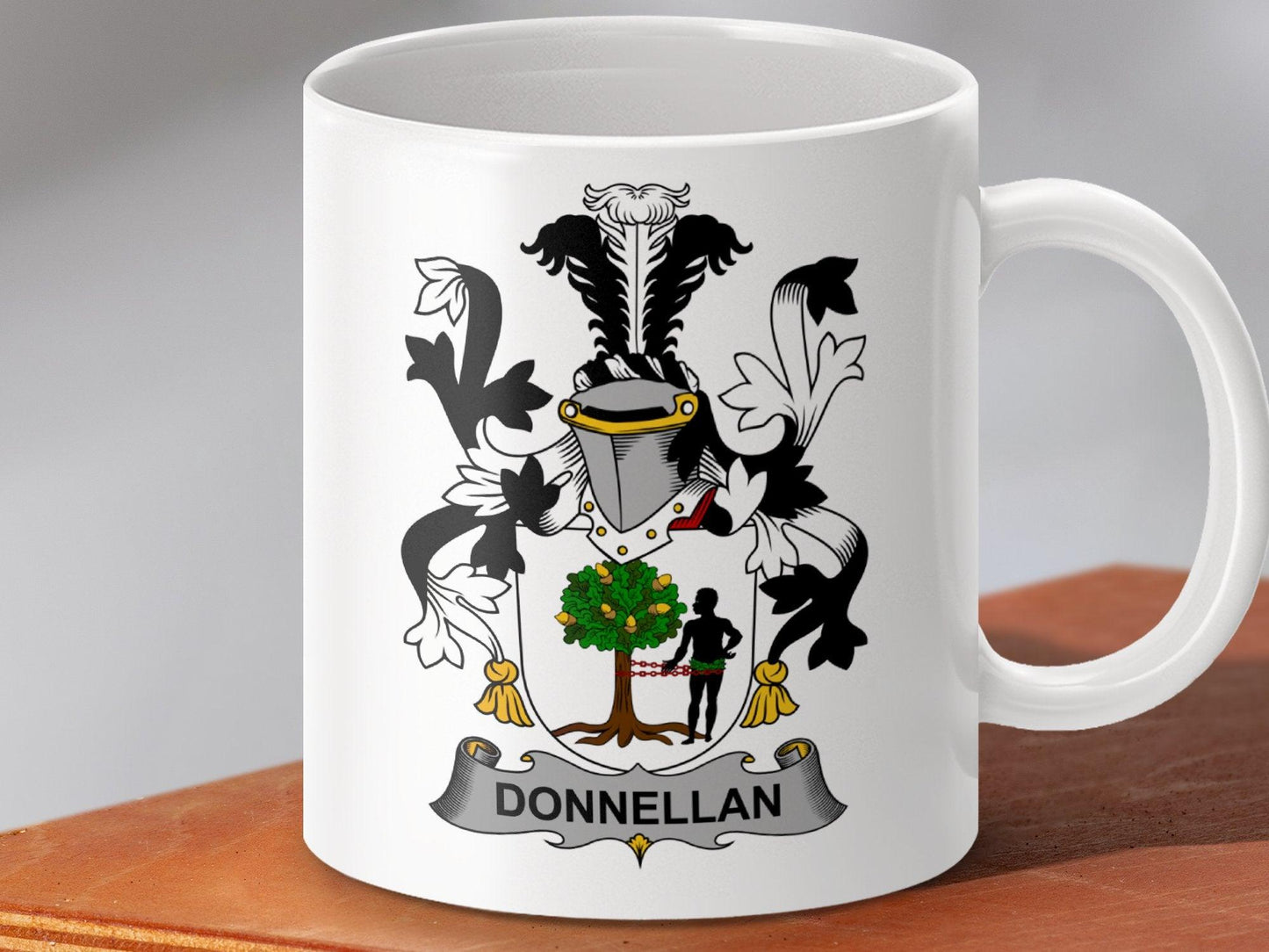 Donnellan Surname Irish Family Crest Mug - Celtic Ancestry Gifts