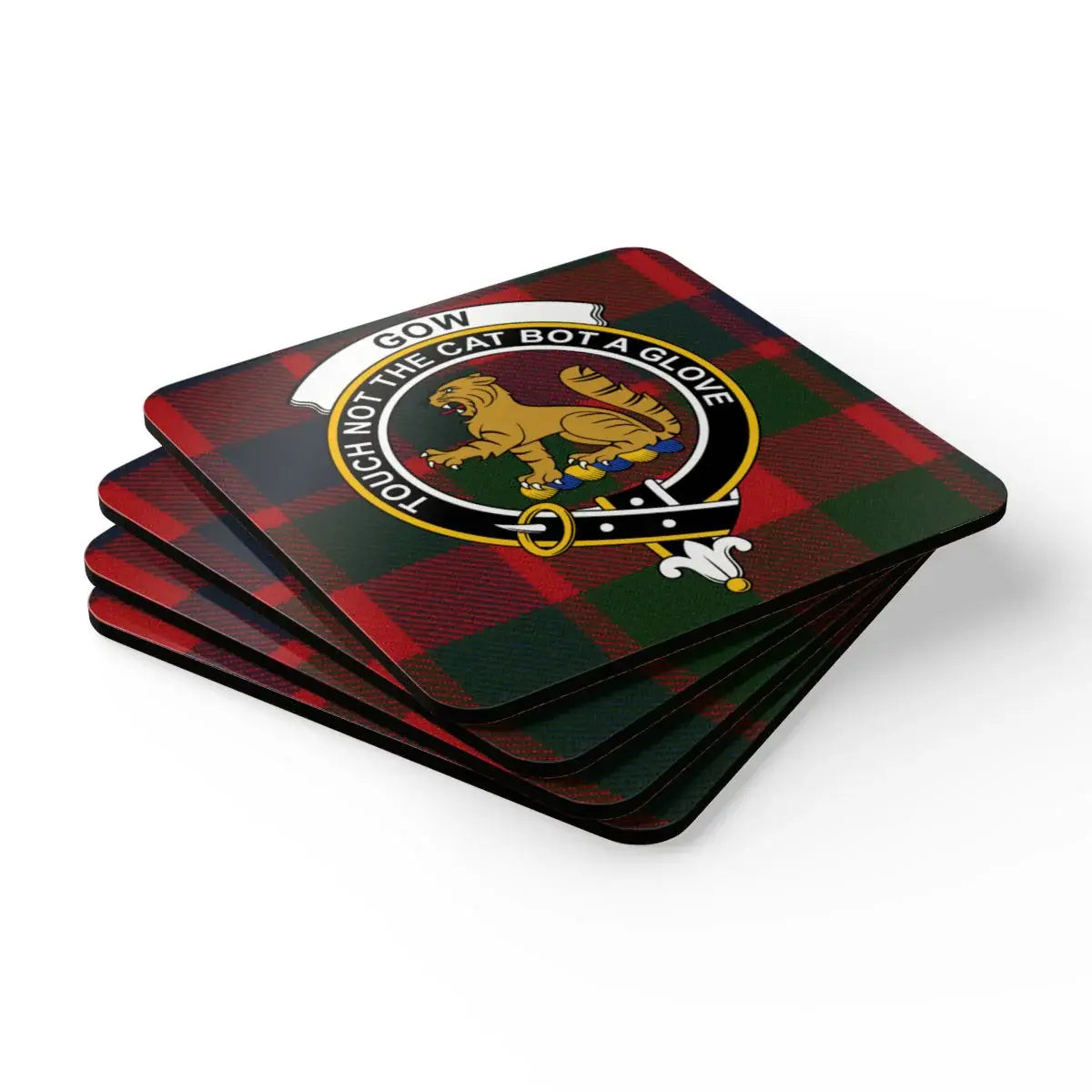 Scottish Tartan Themed Clan Crest Coaster Set product type