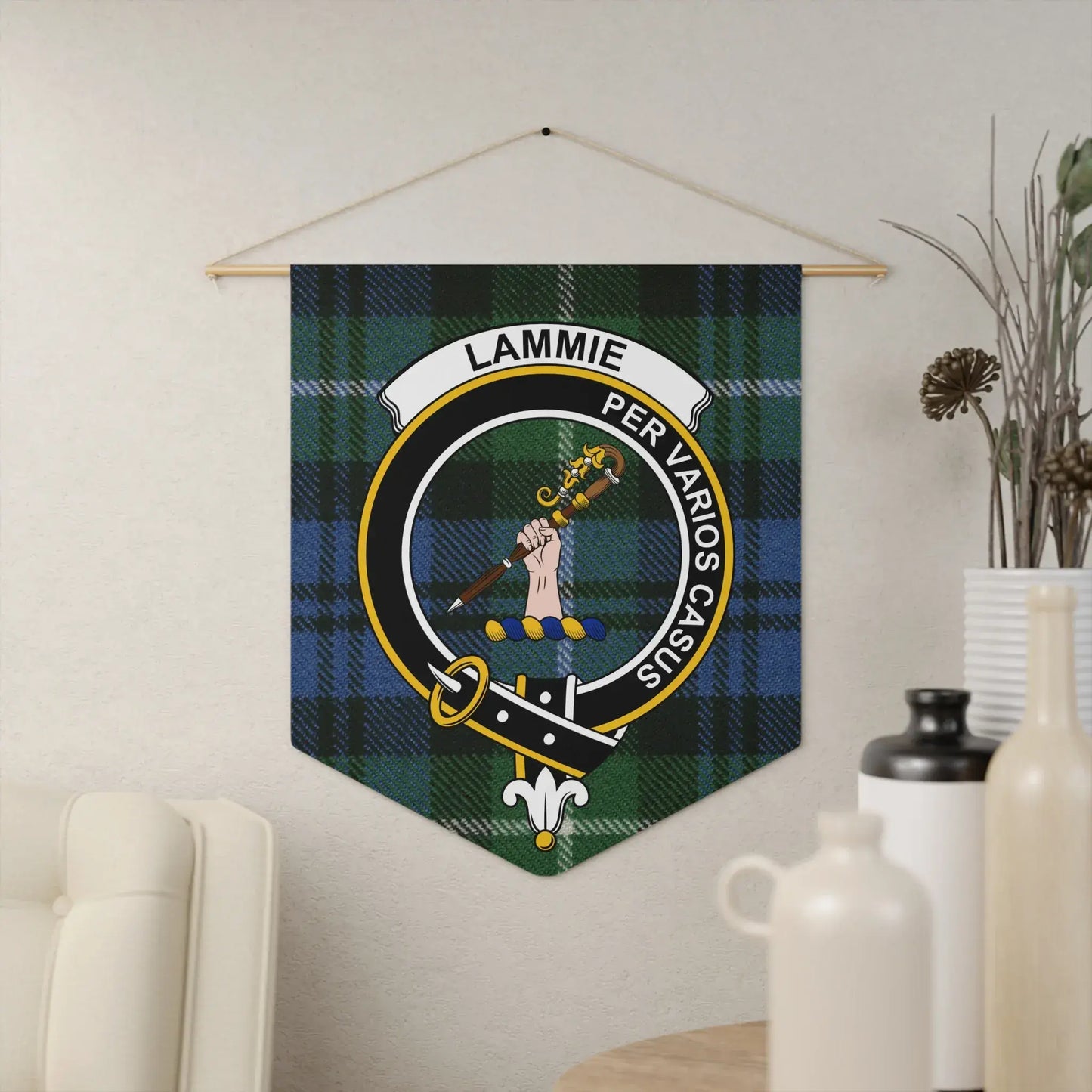 Clan Crest Wall Art with Lamont Tartan product