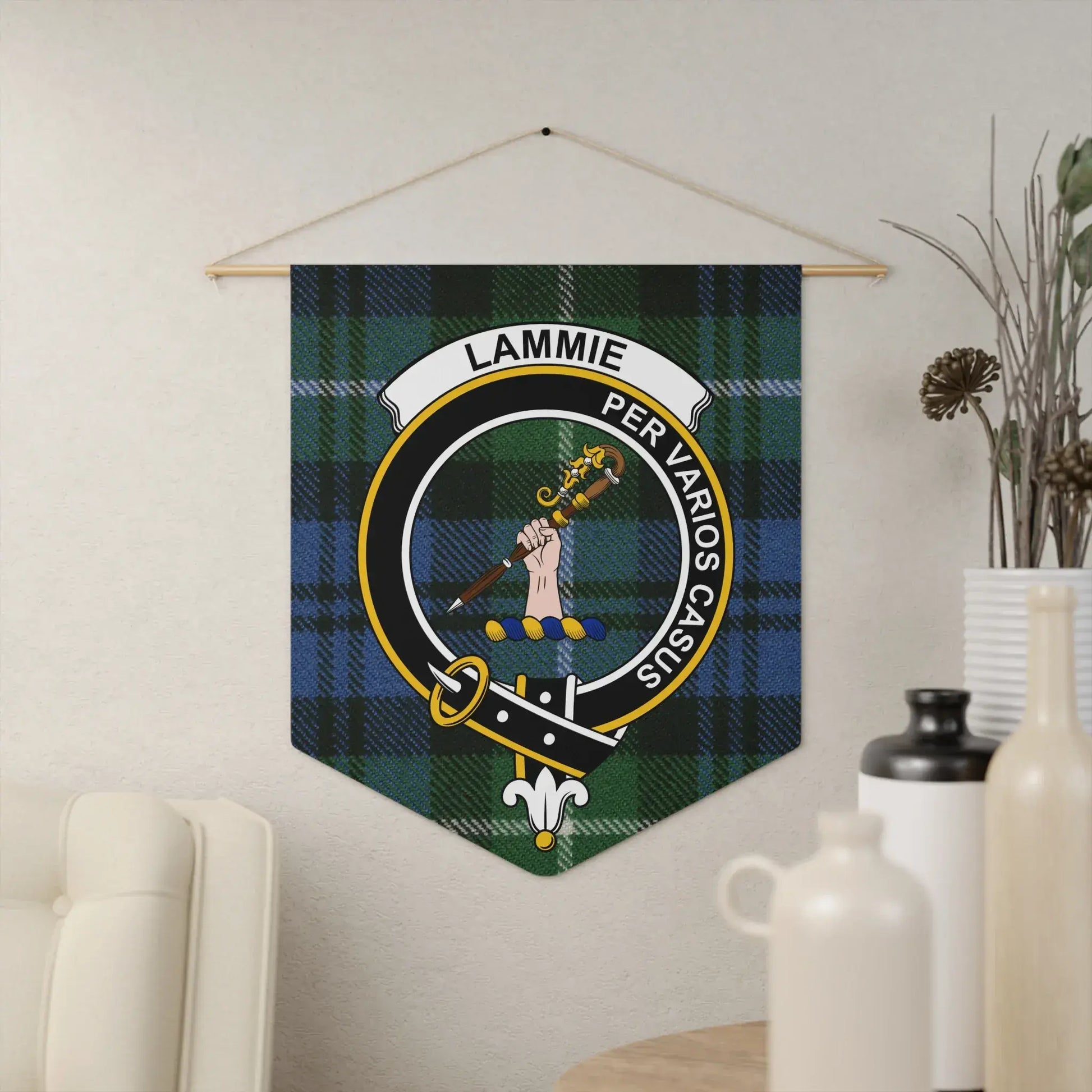Clan Crest Wall Art with Lamont Tartan product